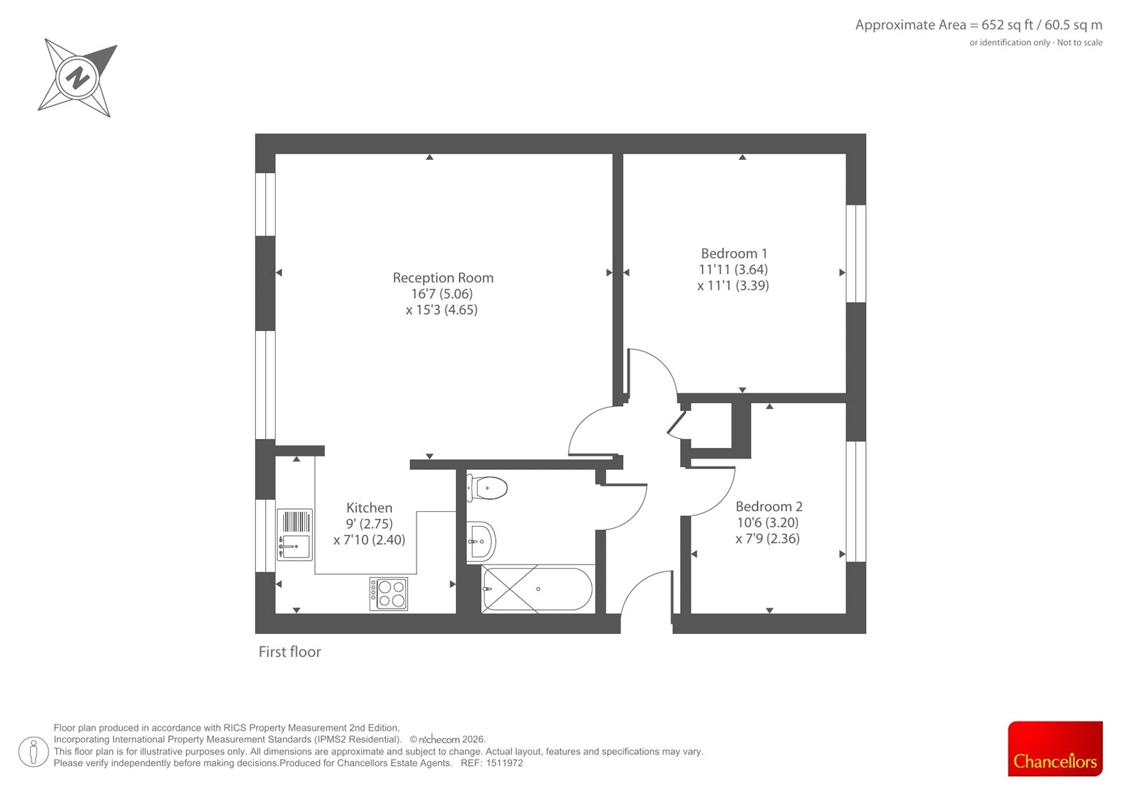 Flat 3, Skylark House,, Asheridge Road, Buckinghamshire floorplan