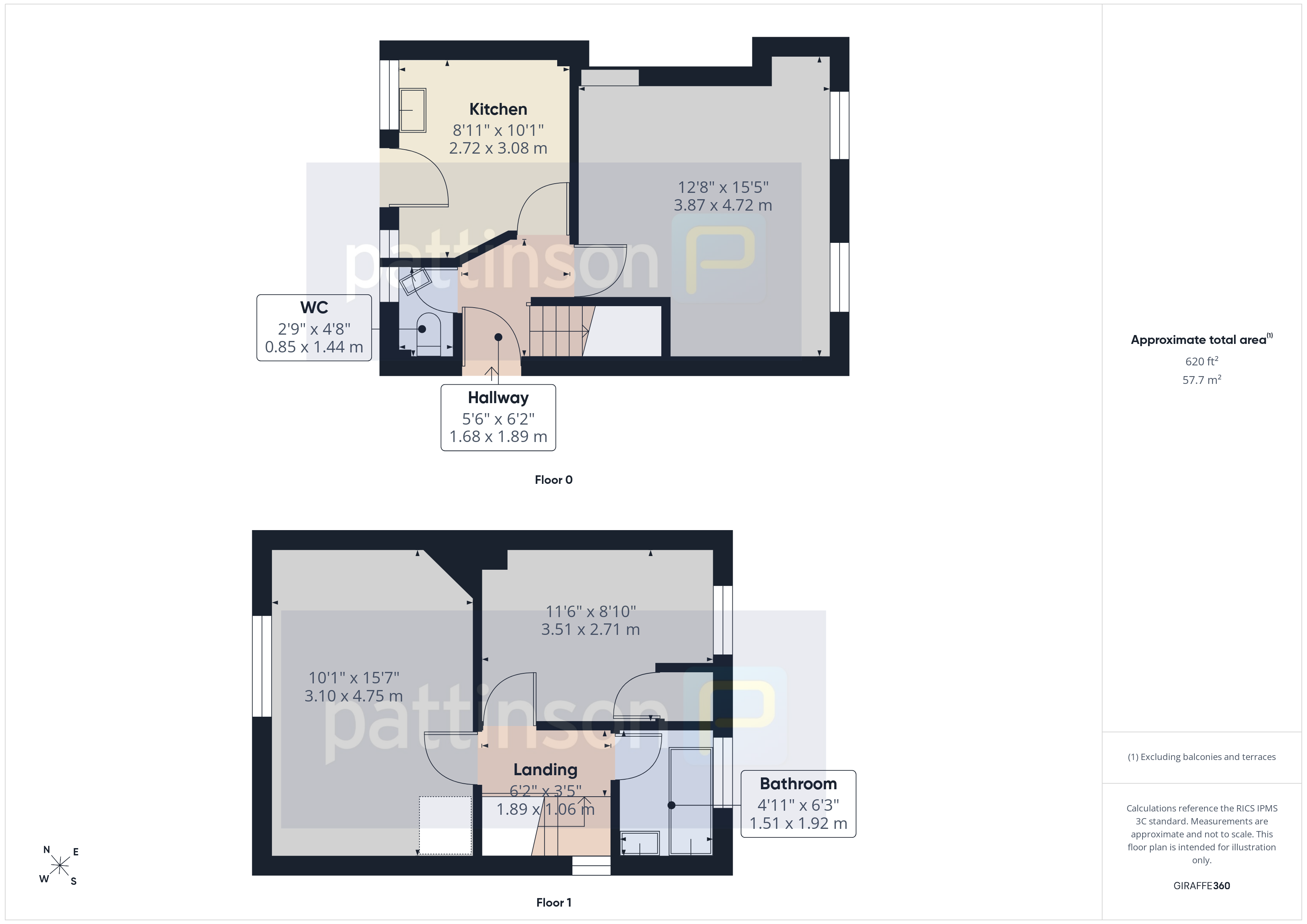 45, Briardale, Consett floorplan