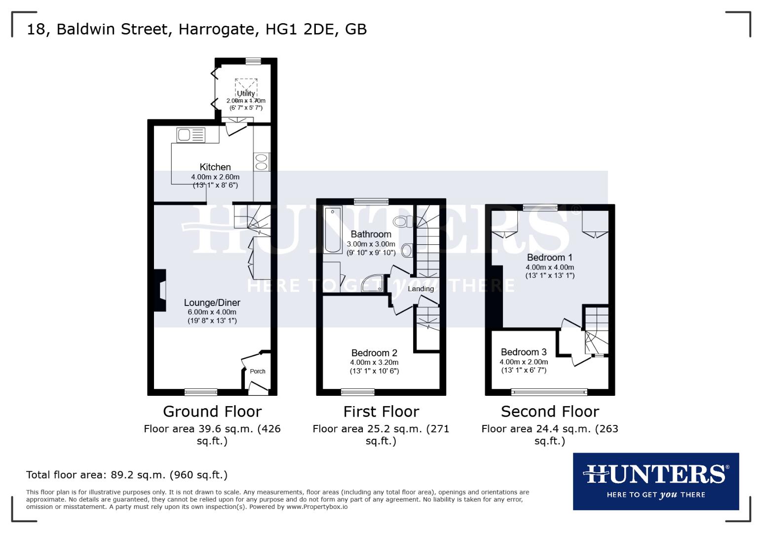 18, Baldwin Street, Harrogate floorplan