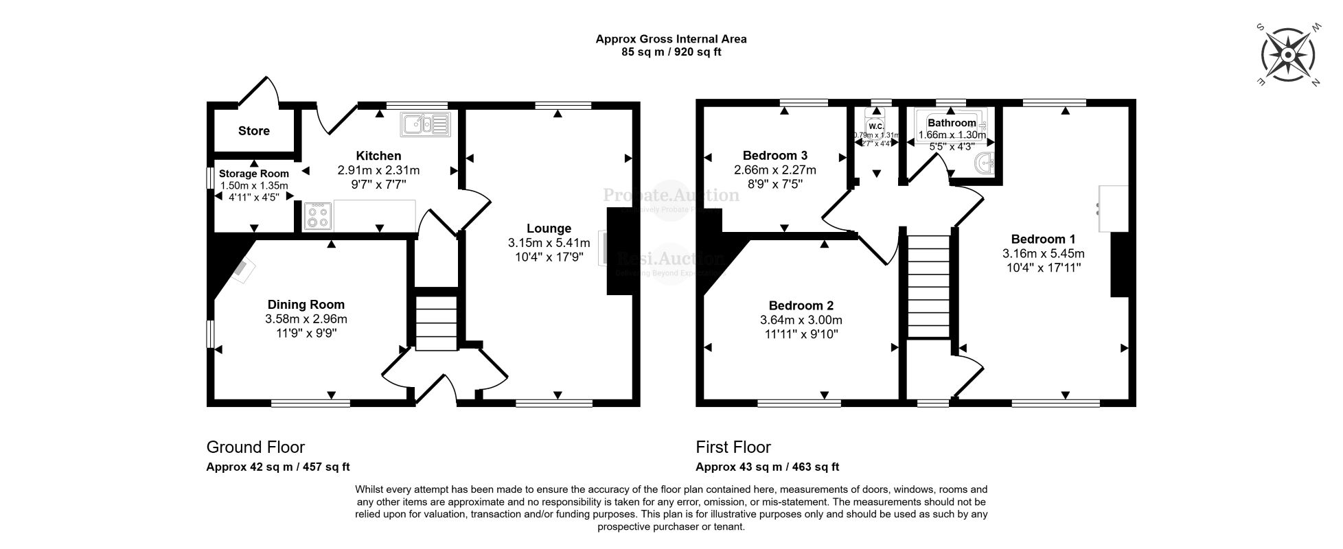1, St. Johns Place, Chesterfield floorplan