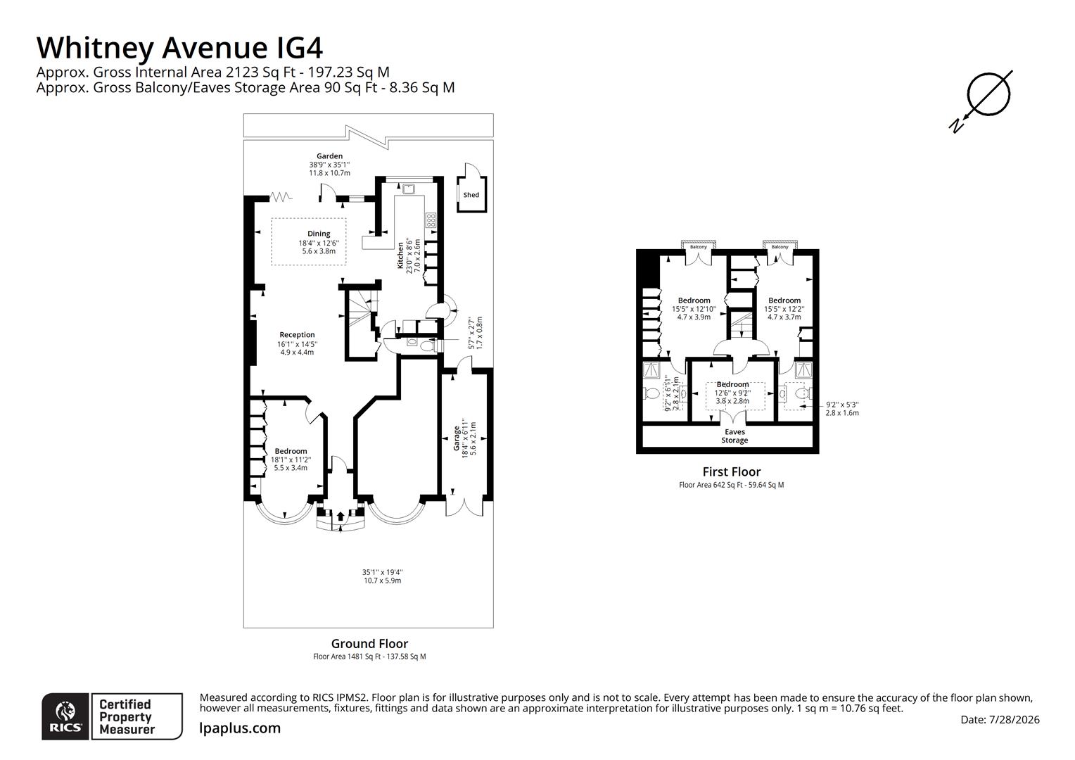7, Whitney Avenue, Redbridge floorplan