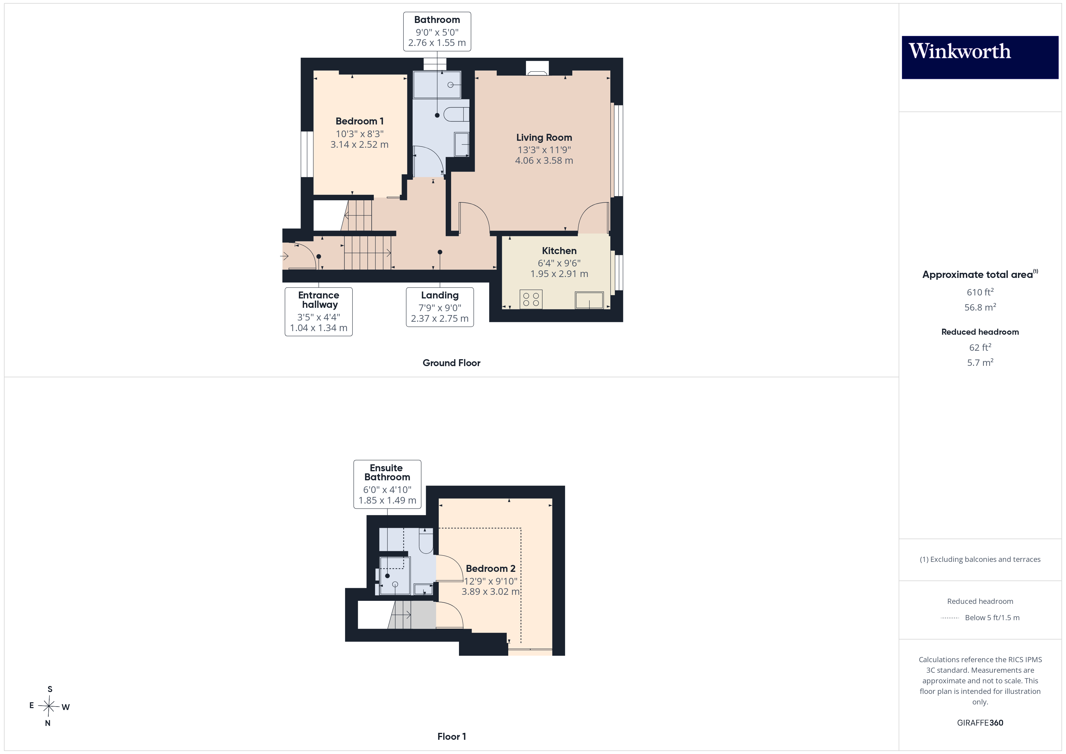 38D,, Sunny Gardens Road, London floorplan