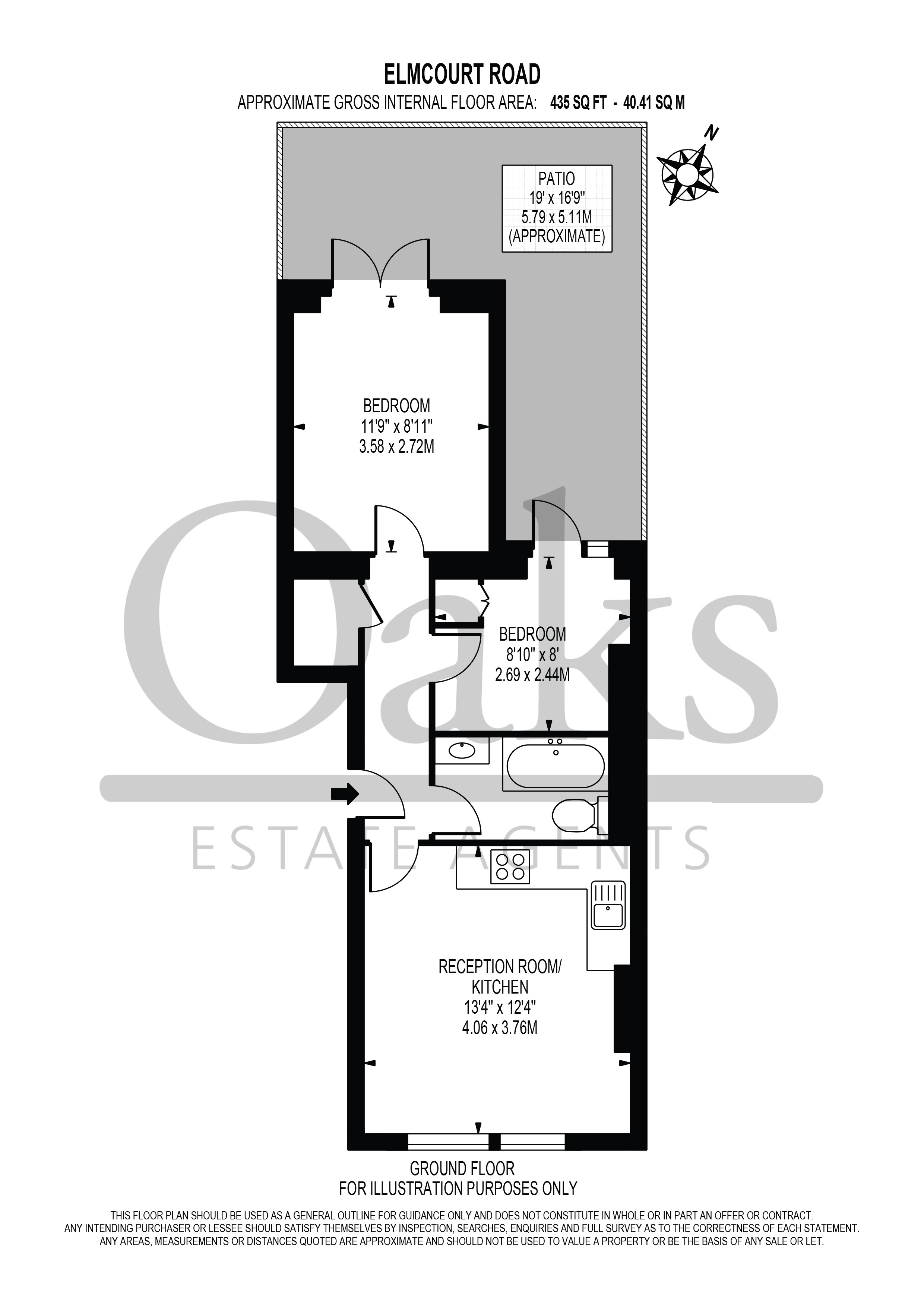 21b, Elmcourt Road, London floorplan