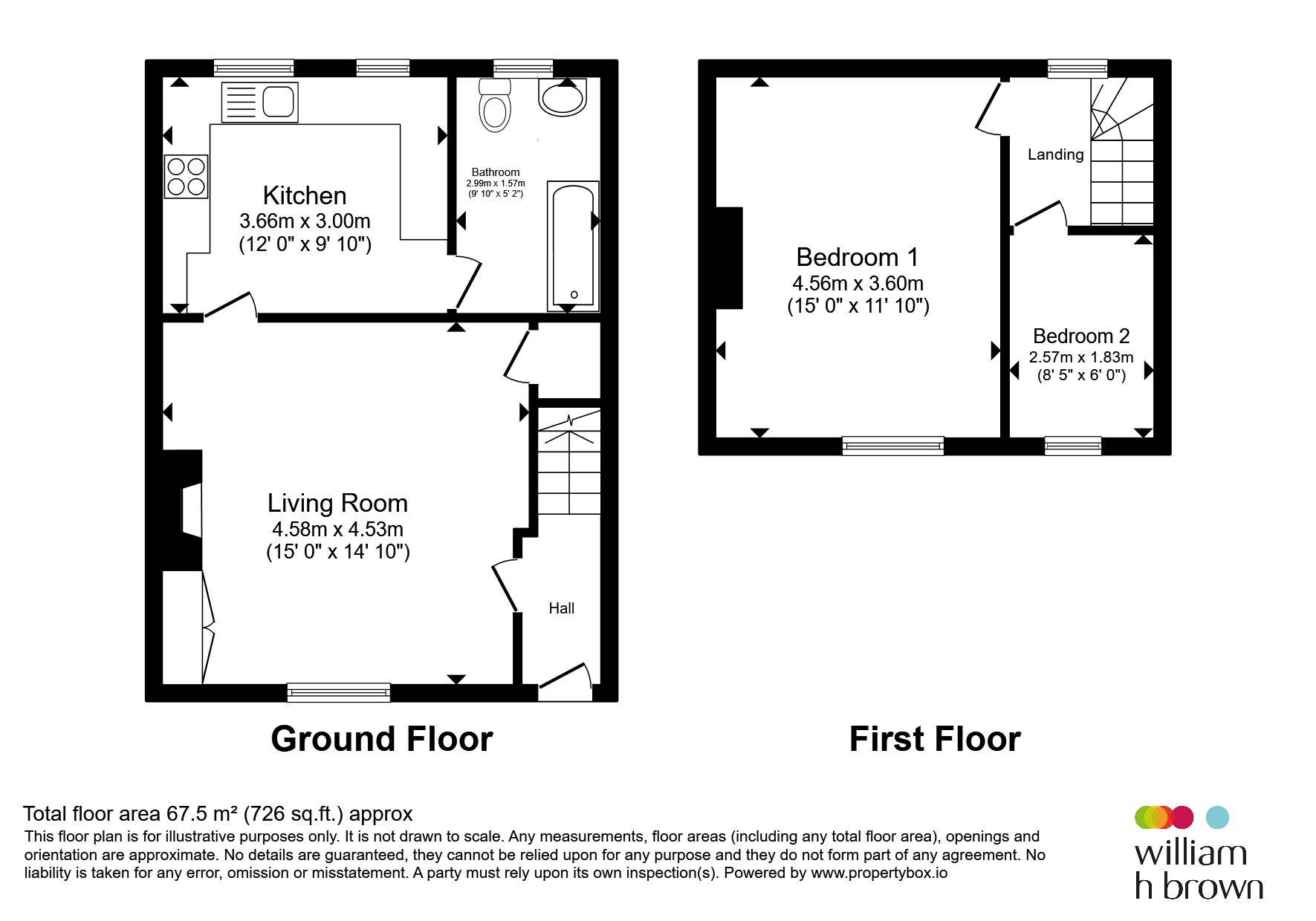 3, The Cross, Barnsley floorplan