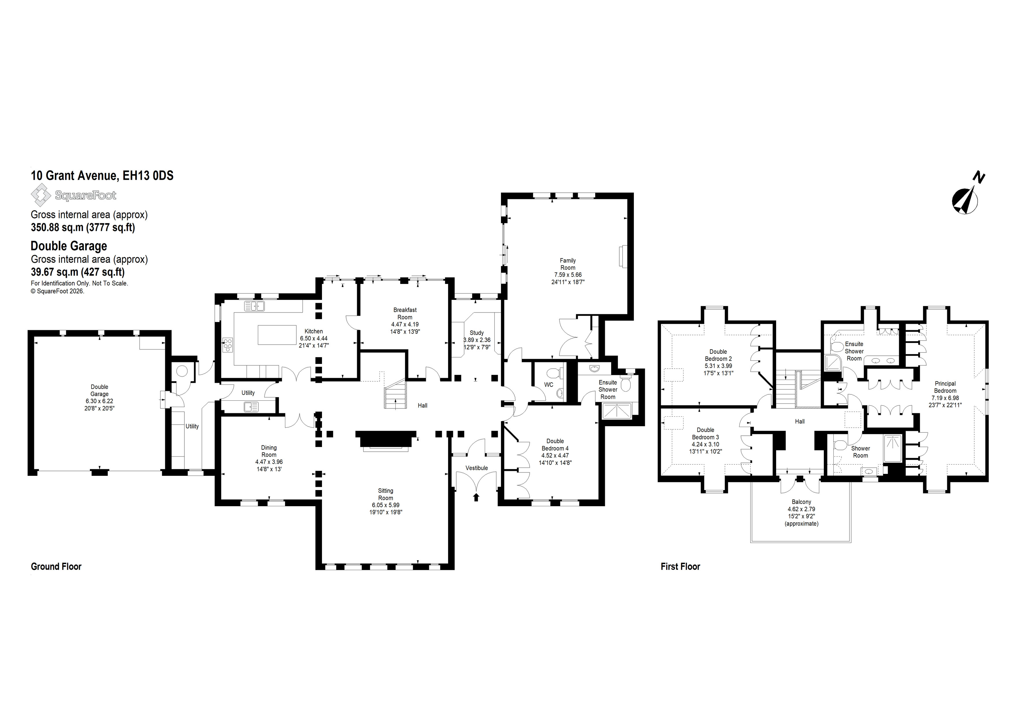 10, Grant Avenue, Edinburgh floorplan