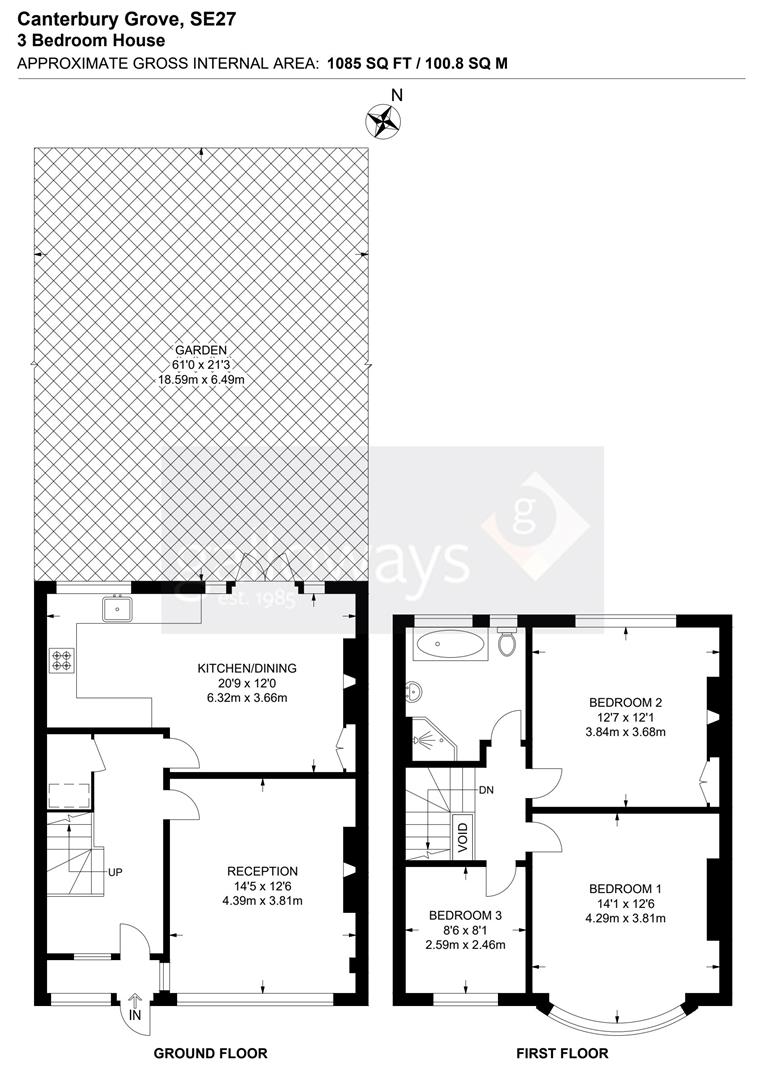 112, Canterbury Grove, West Norwood floorplan