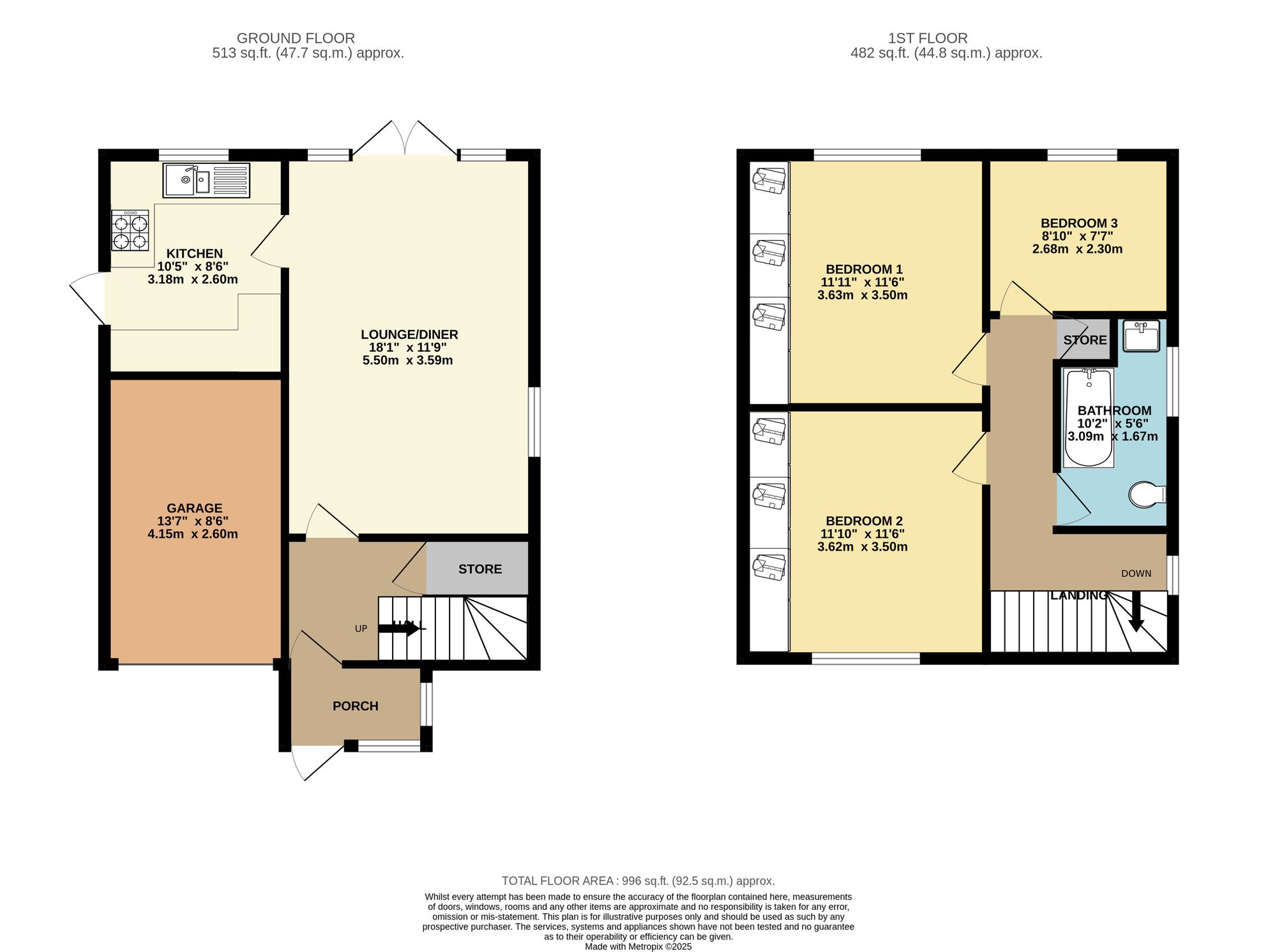 53 Foxcroft Close, Leicester floorplan