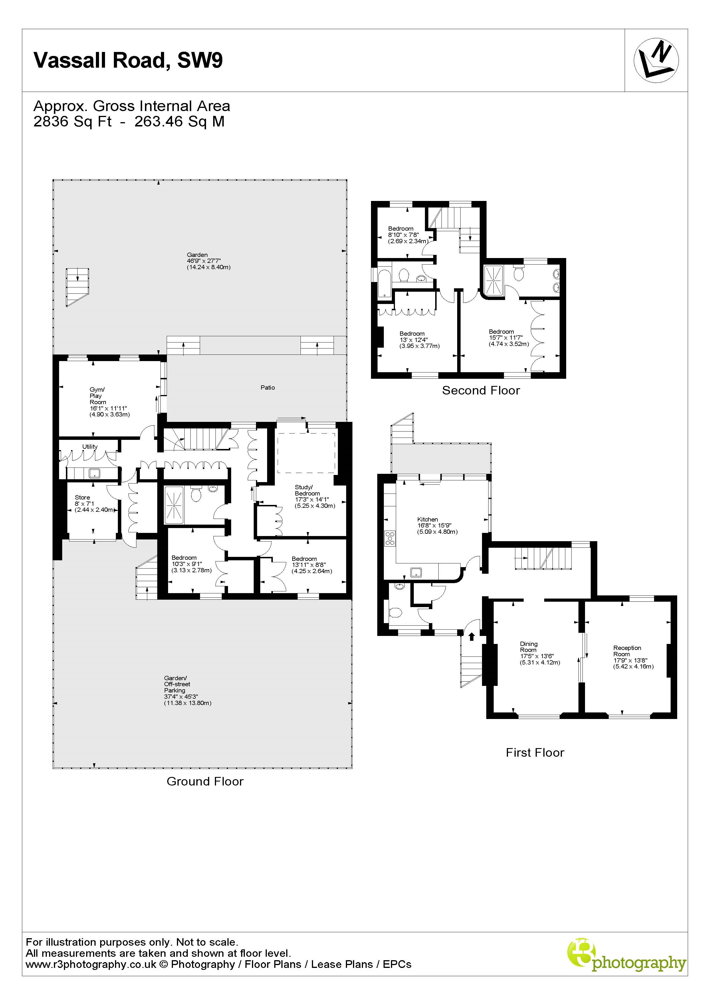 64, Vassall Road, London floorplan