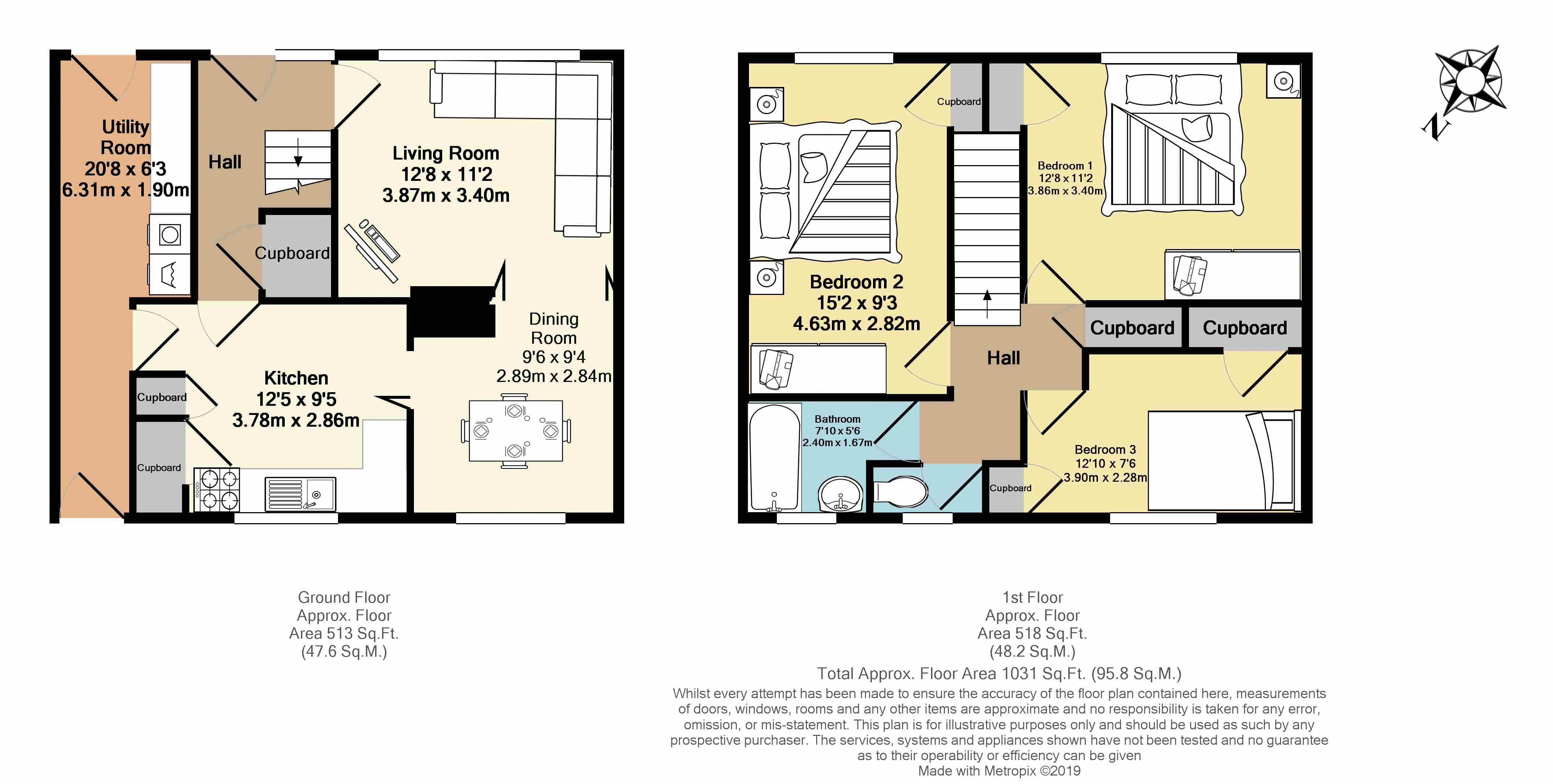 3 Bedrooms Terraced house for sale in Fennycroft Road, Hemel Hempstead HP1