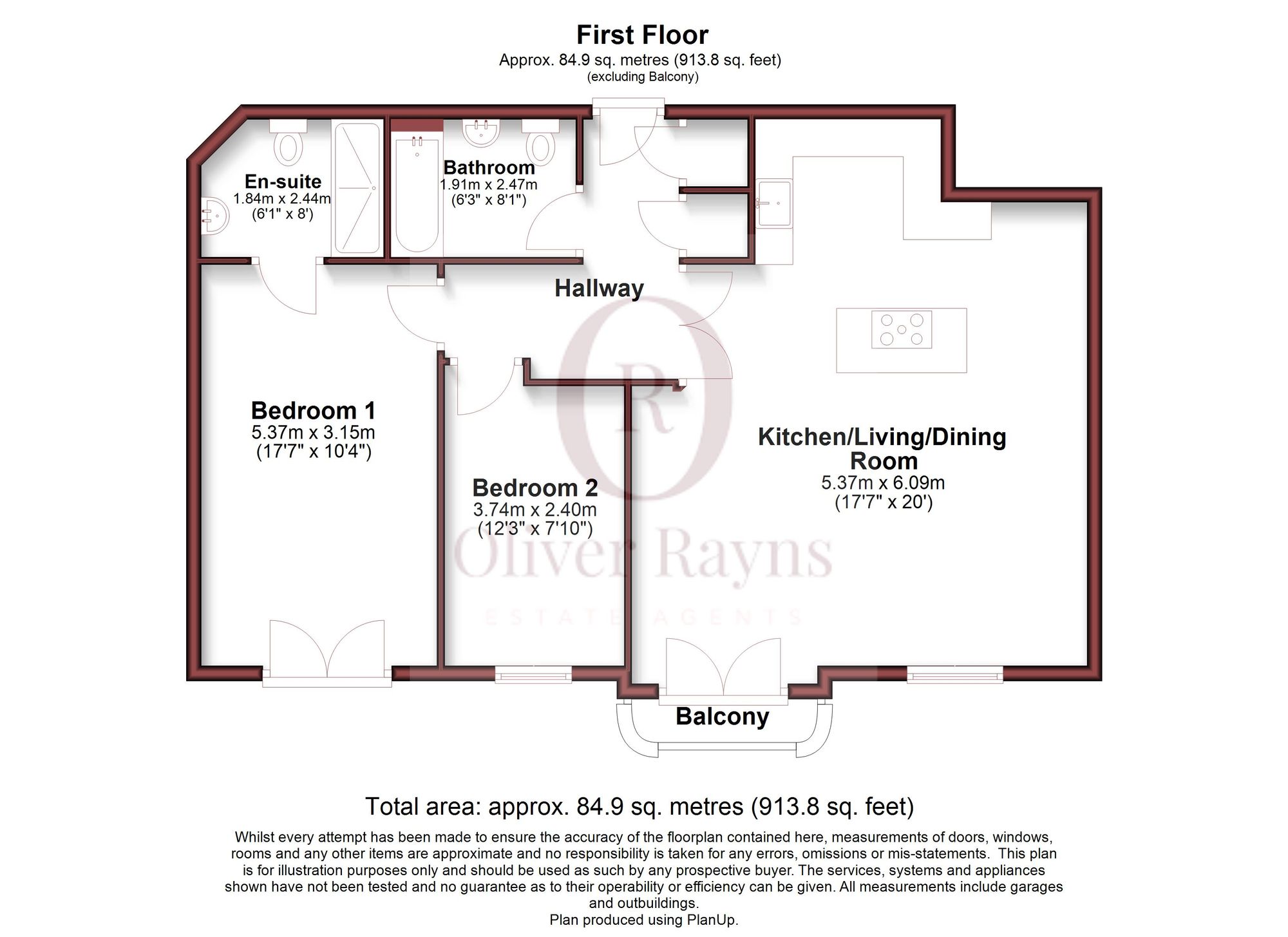 Apt 3, 2a Salisbury Road, Leicester floorplan