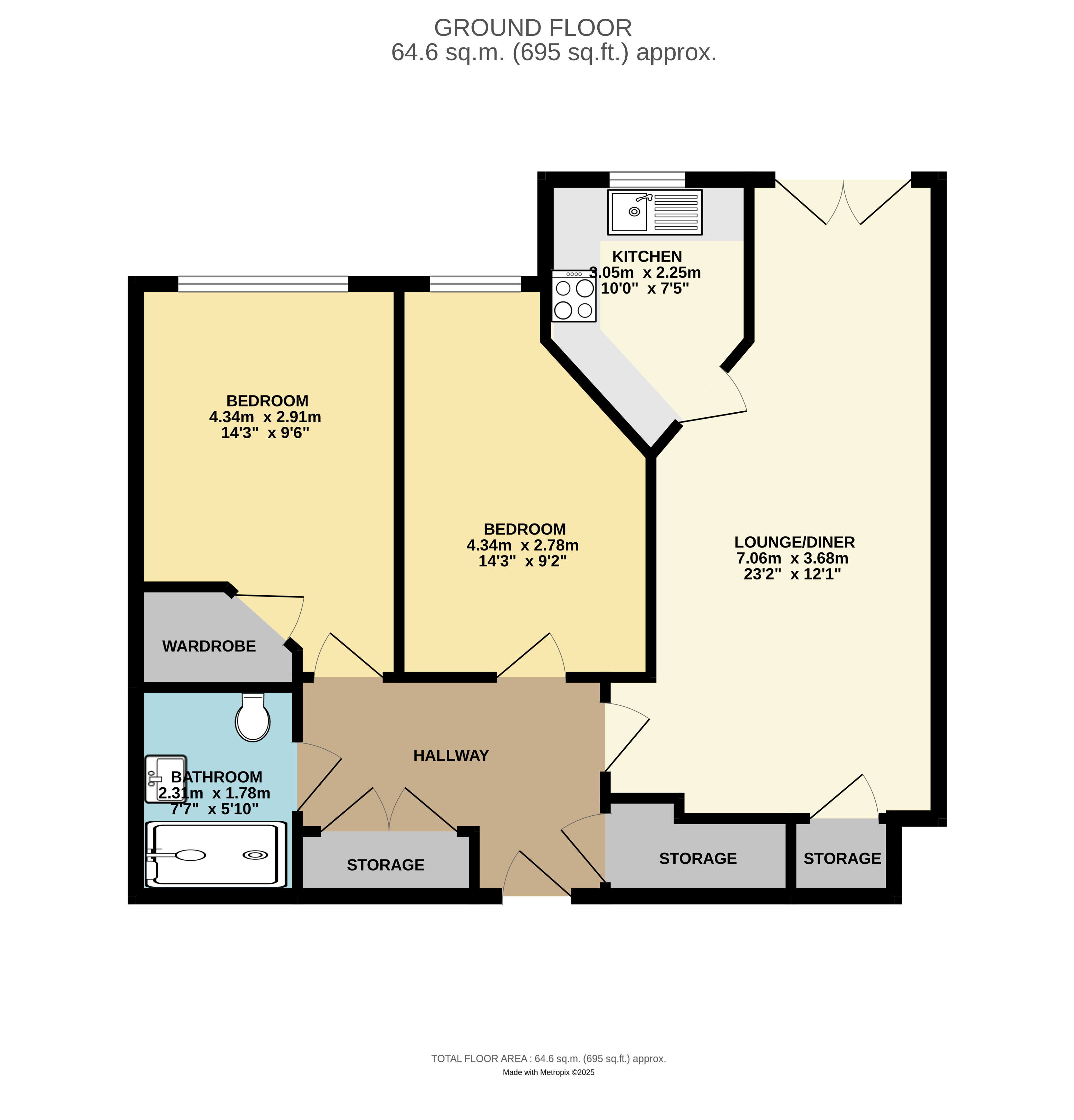 Flat 82,, Woodgrove Court, Hazel Grove floorplan