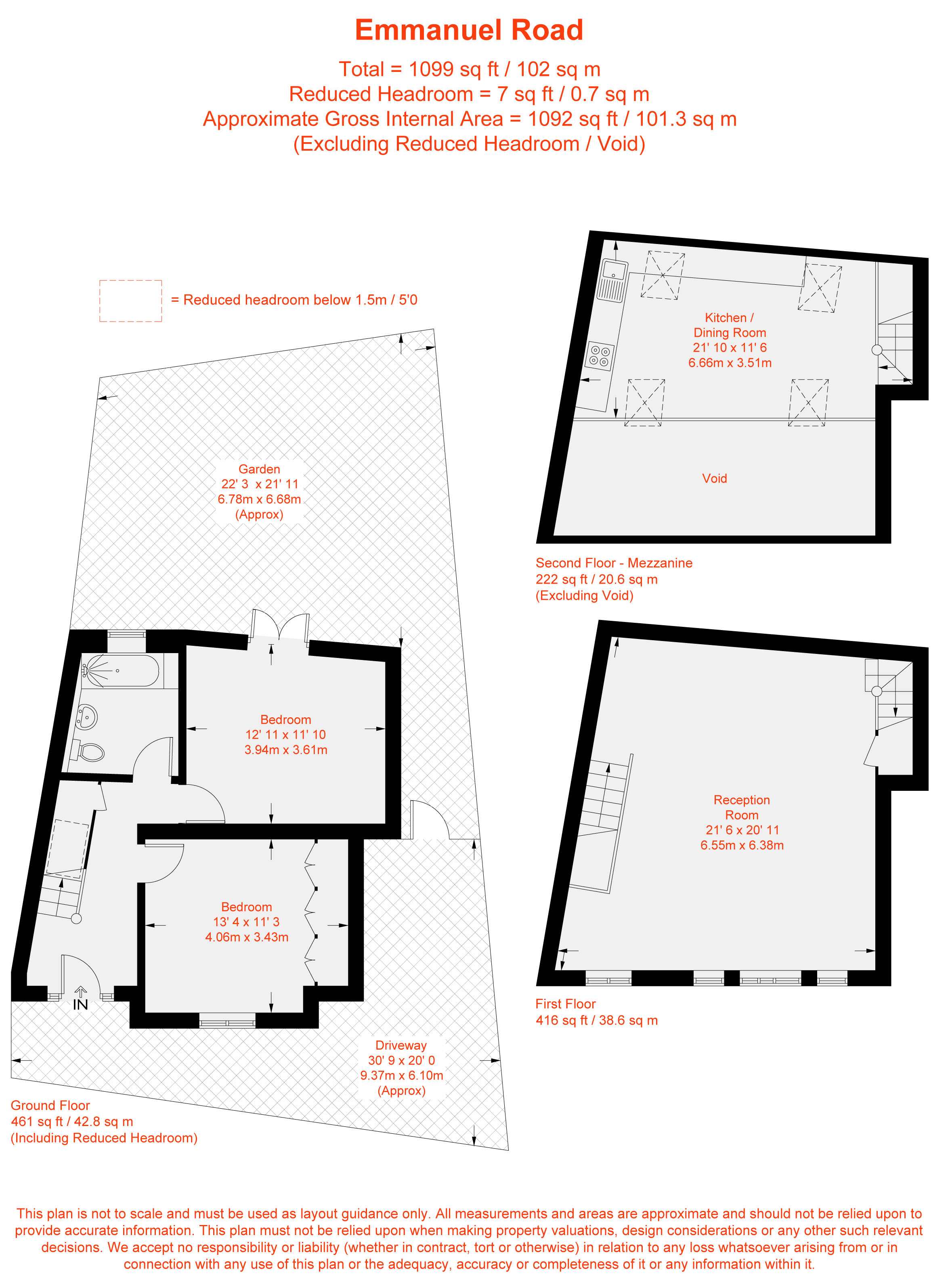 Emmanuel Road, London floorplan