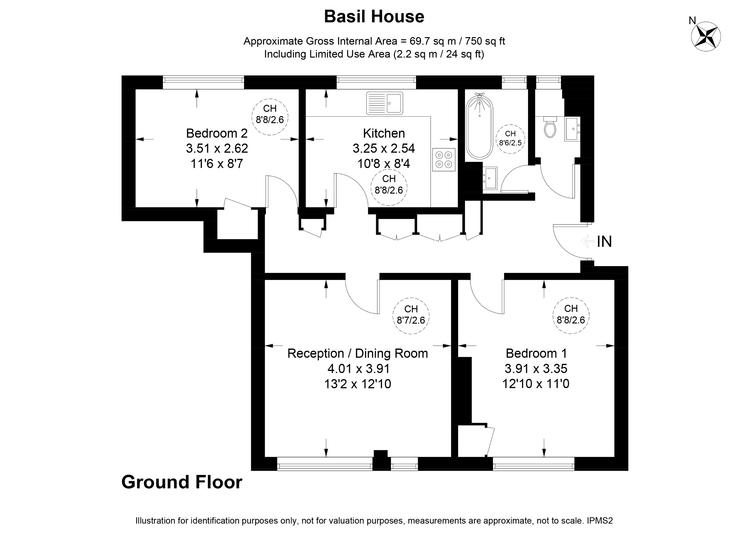 Flat 9, Basil House, London floorplan