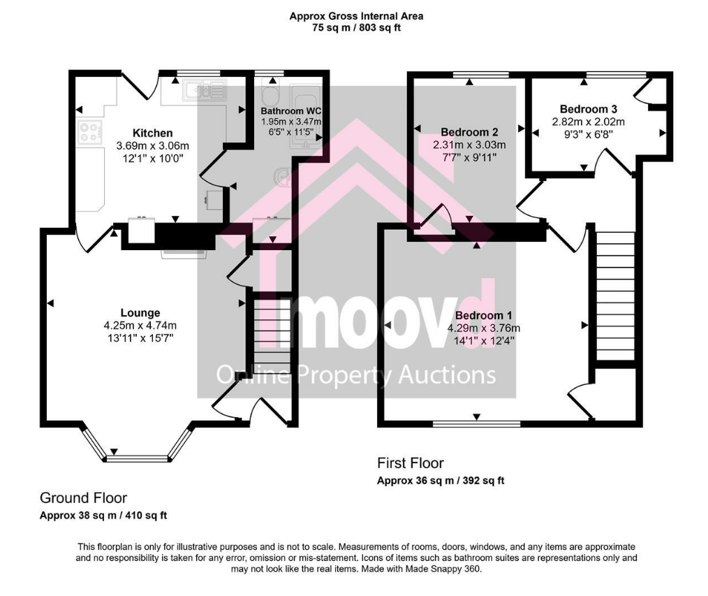 38, Taylor Street, Consett floorplan