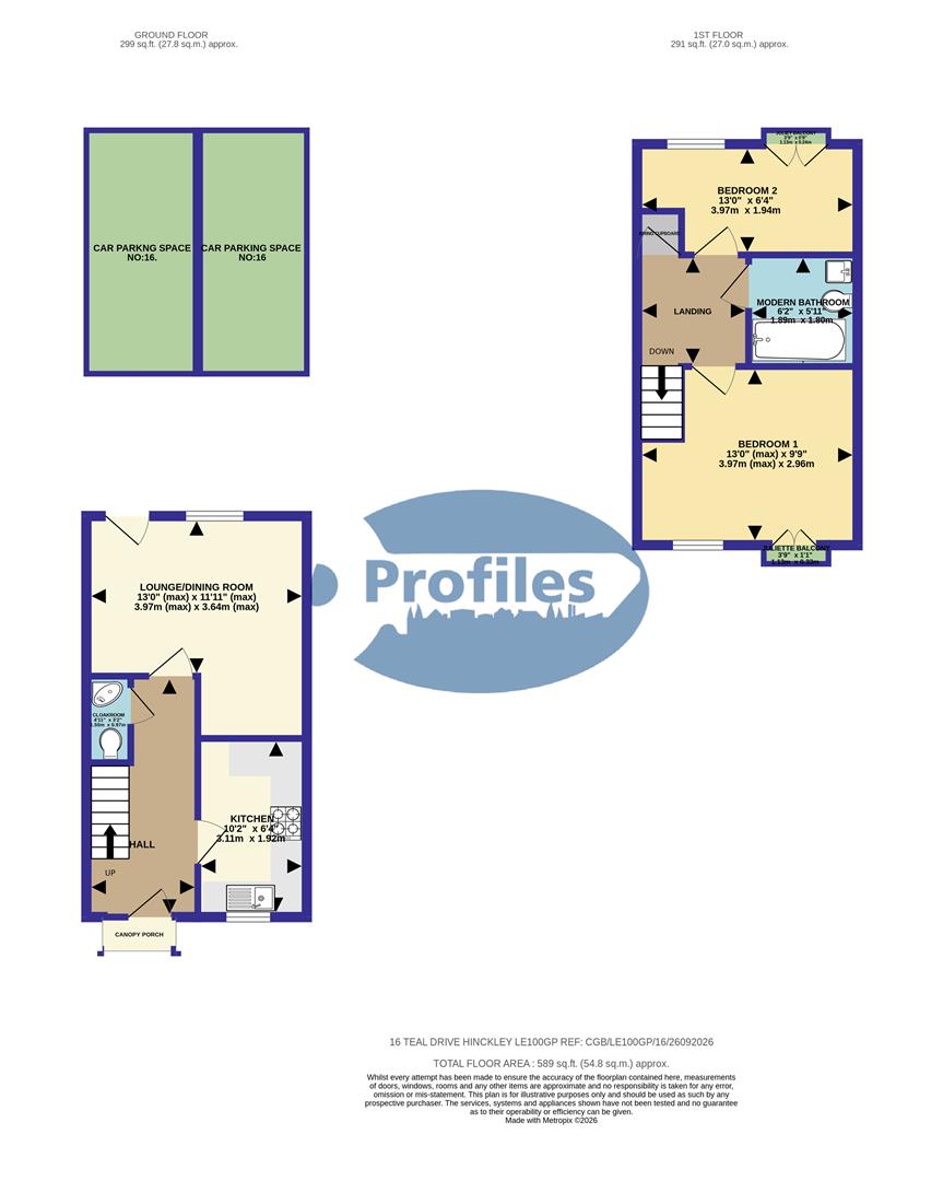 16, Teal Drive, Hinckley floorplan