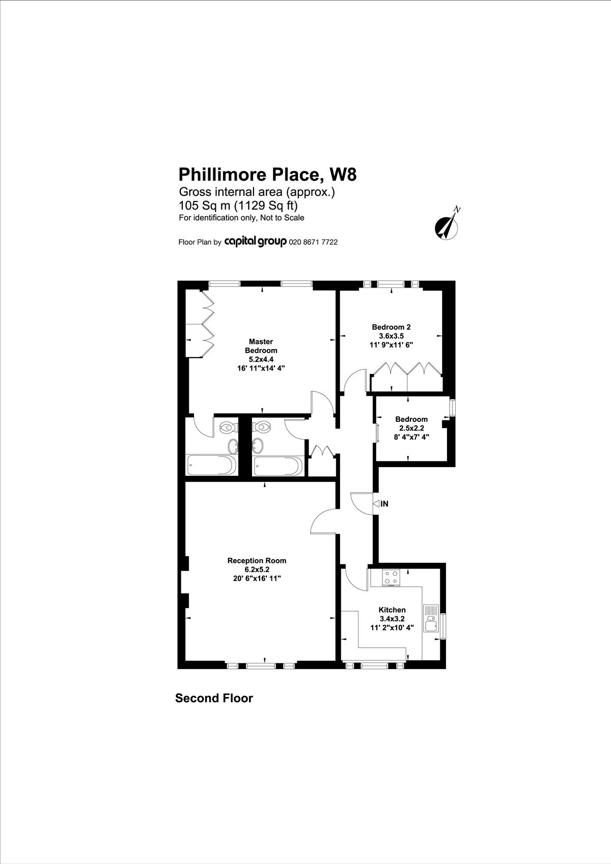 3 Bedrooms Flat to rent in Phillimore Place, London W8