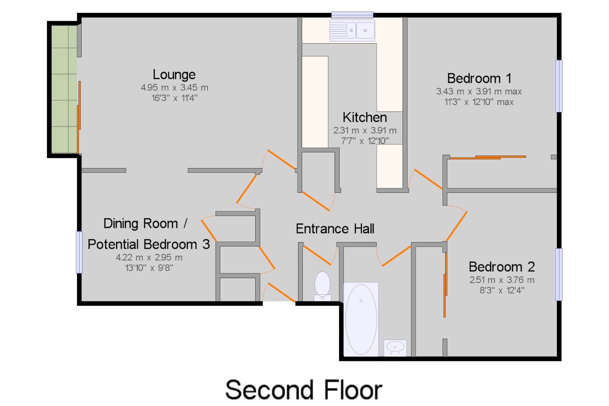 2 Bedrooms Flat for sale in Downsland Road, Basingstoke, Hampshire RG21