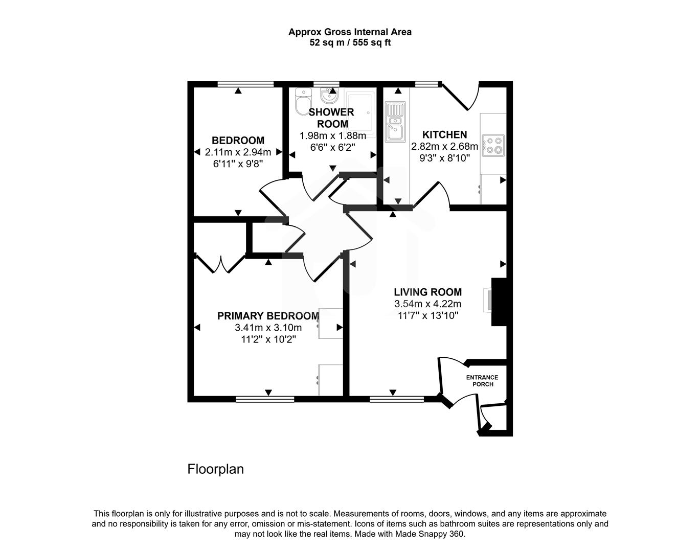 9, De Montfort Court, Anstey floorplan
