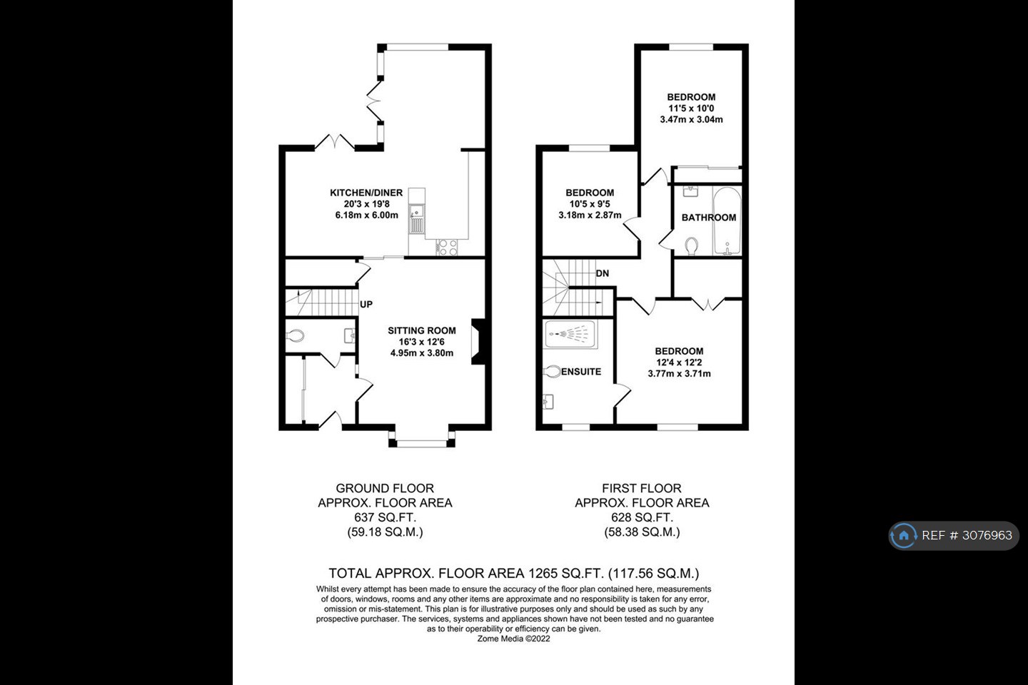 Oaks Cottage, Kings Hill, West Malling floorplan