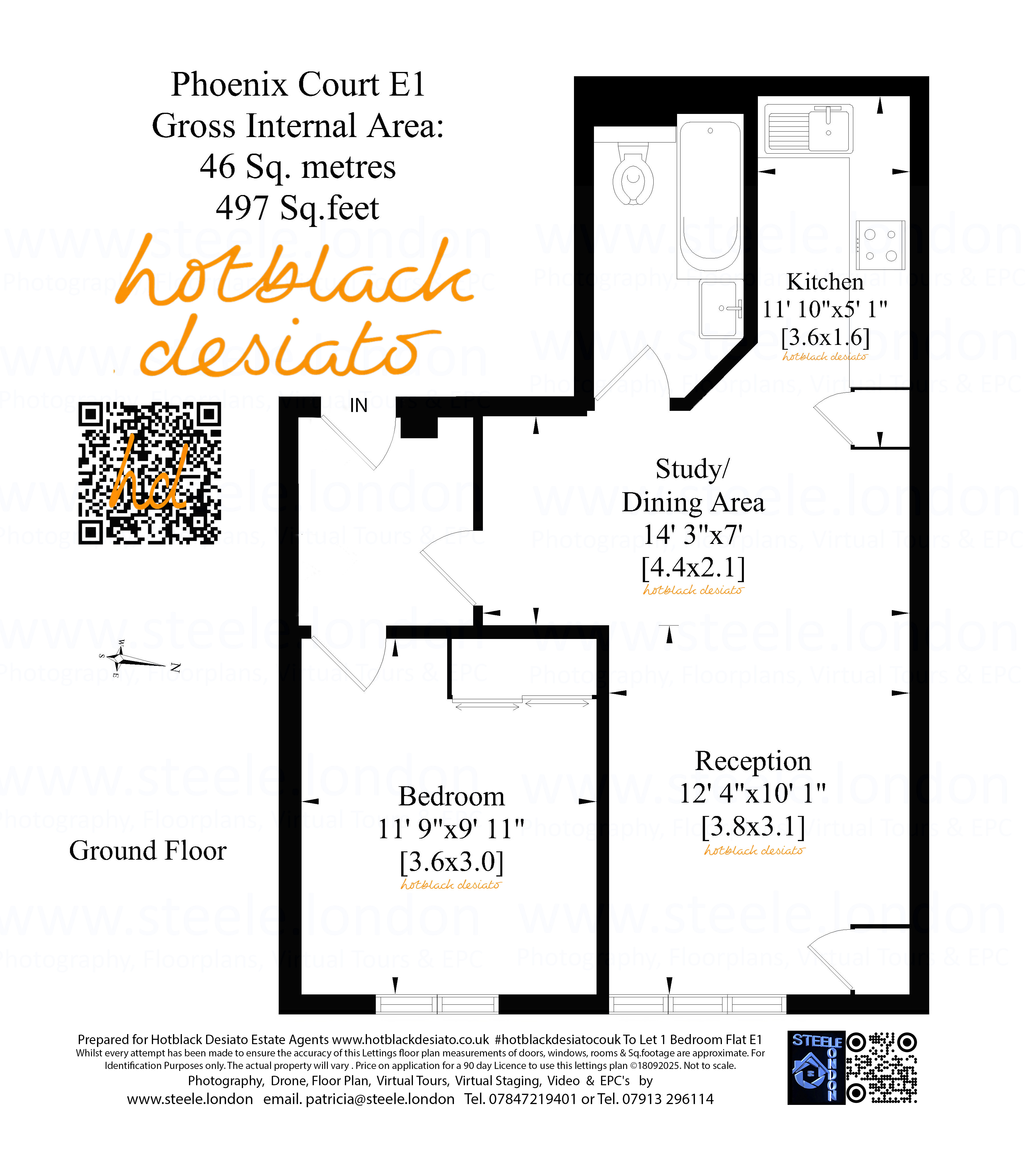 Flat 5, Phoenix Court,, Buckhurst Street, London floorplan