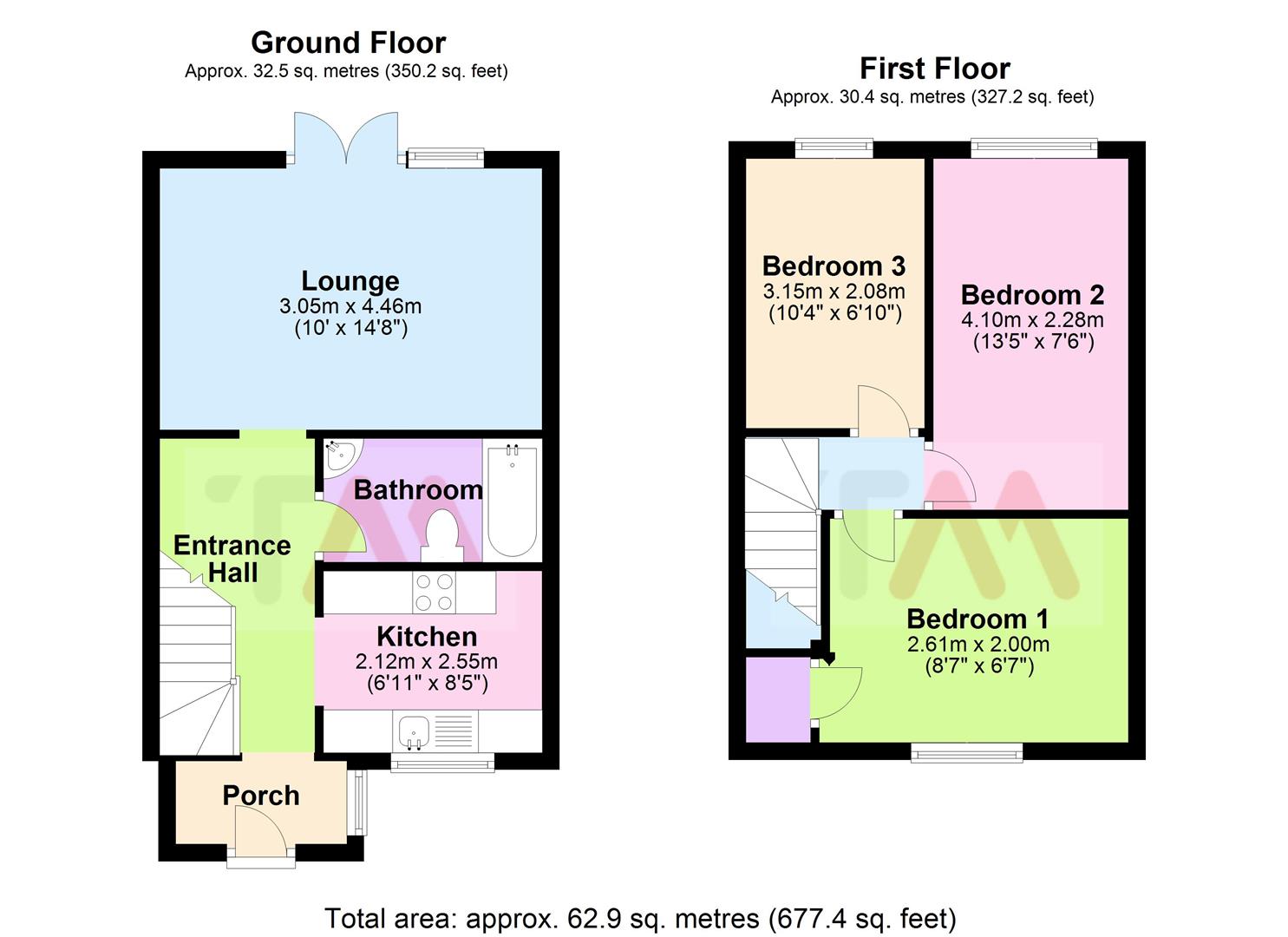 3 Bedrooms Terraced house for sale in Bramley Avenue, Melbourn, Royston SG8