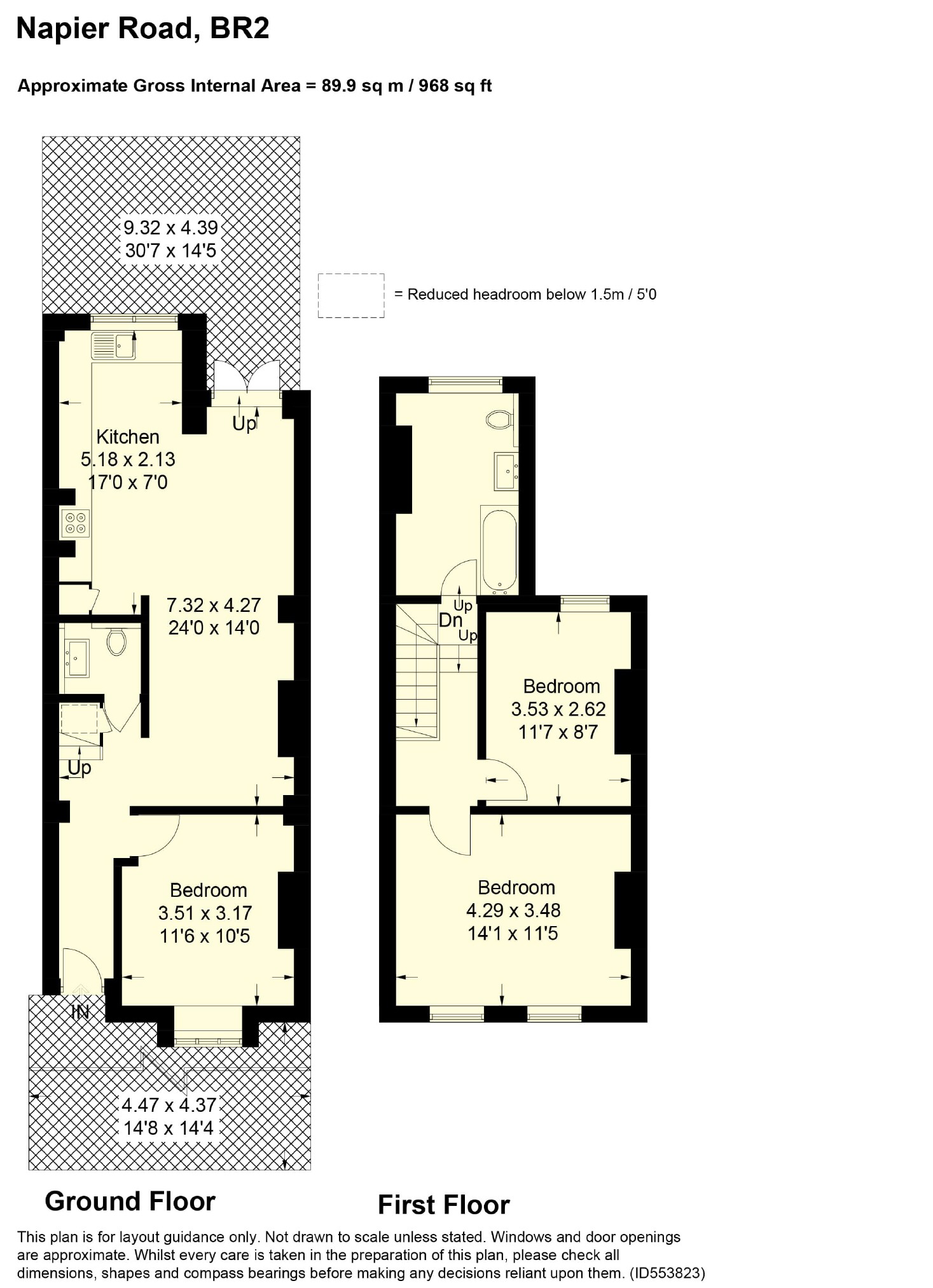 38, Napier Road, Bromley floorplan