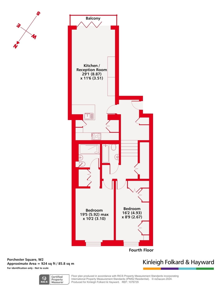 Porchester Square, London floorplan