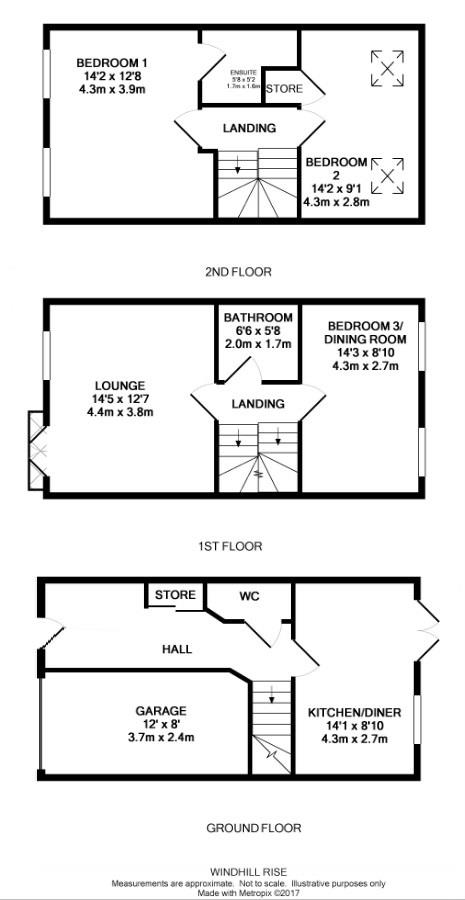 1, Windhill Rise, Barnsley floorplan