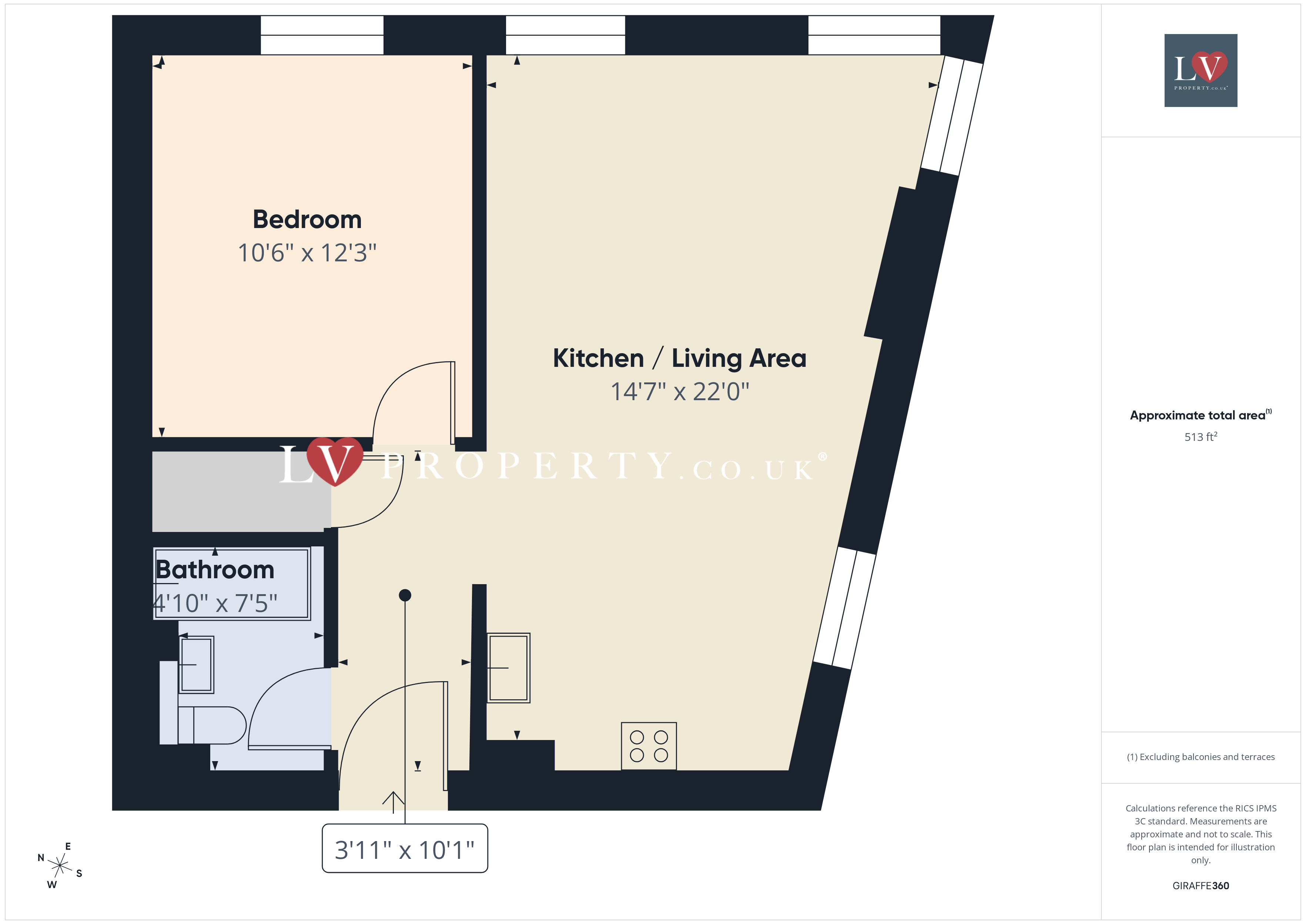 Apartment 16, 60, Sheepcote Street, West Midlands floorplan