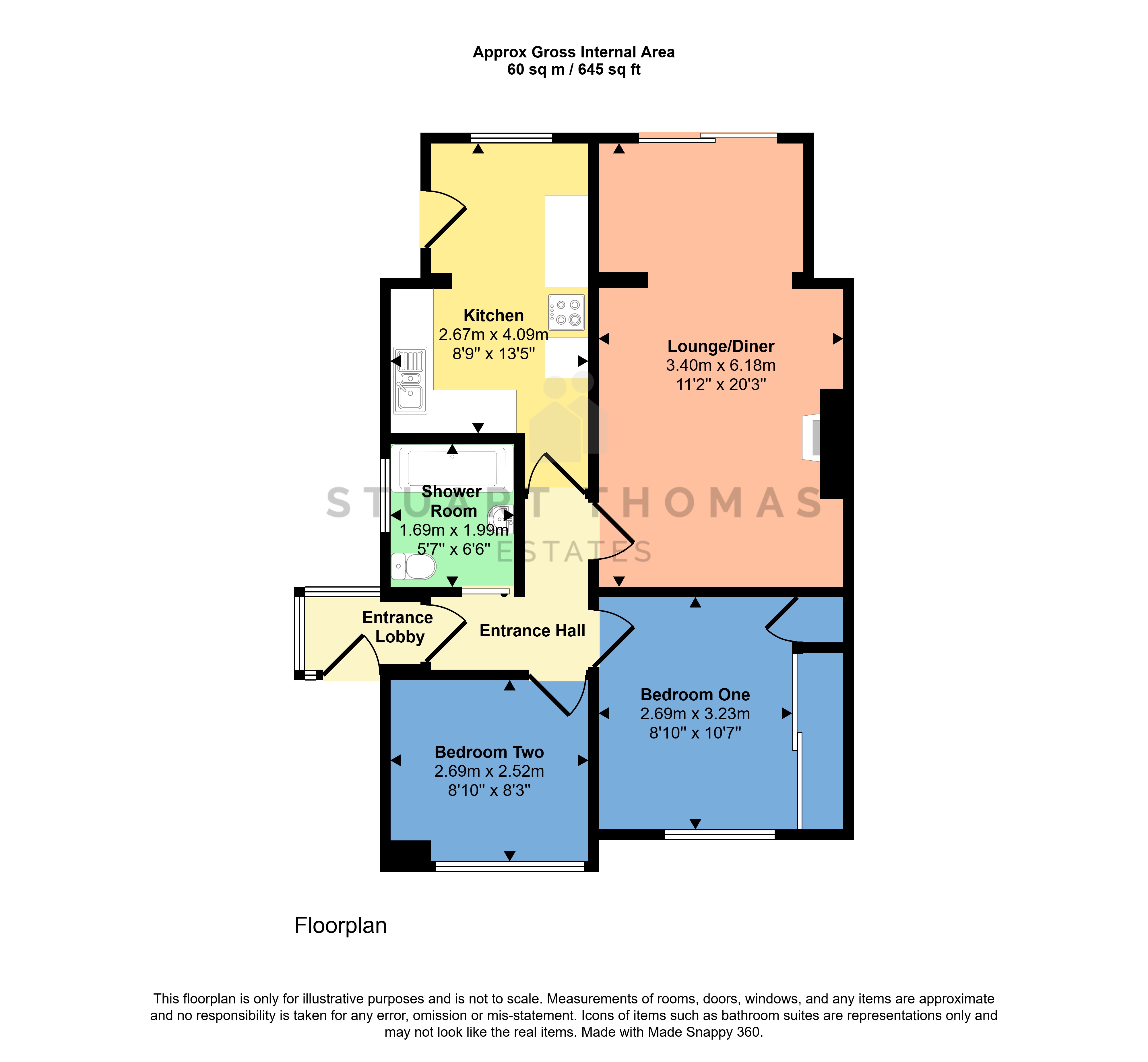 64, Southwell Road, Benfleet floorplan