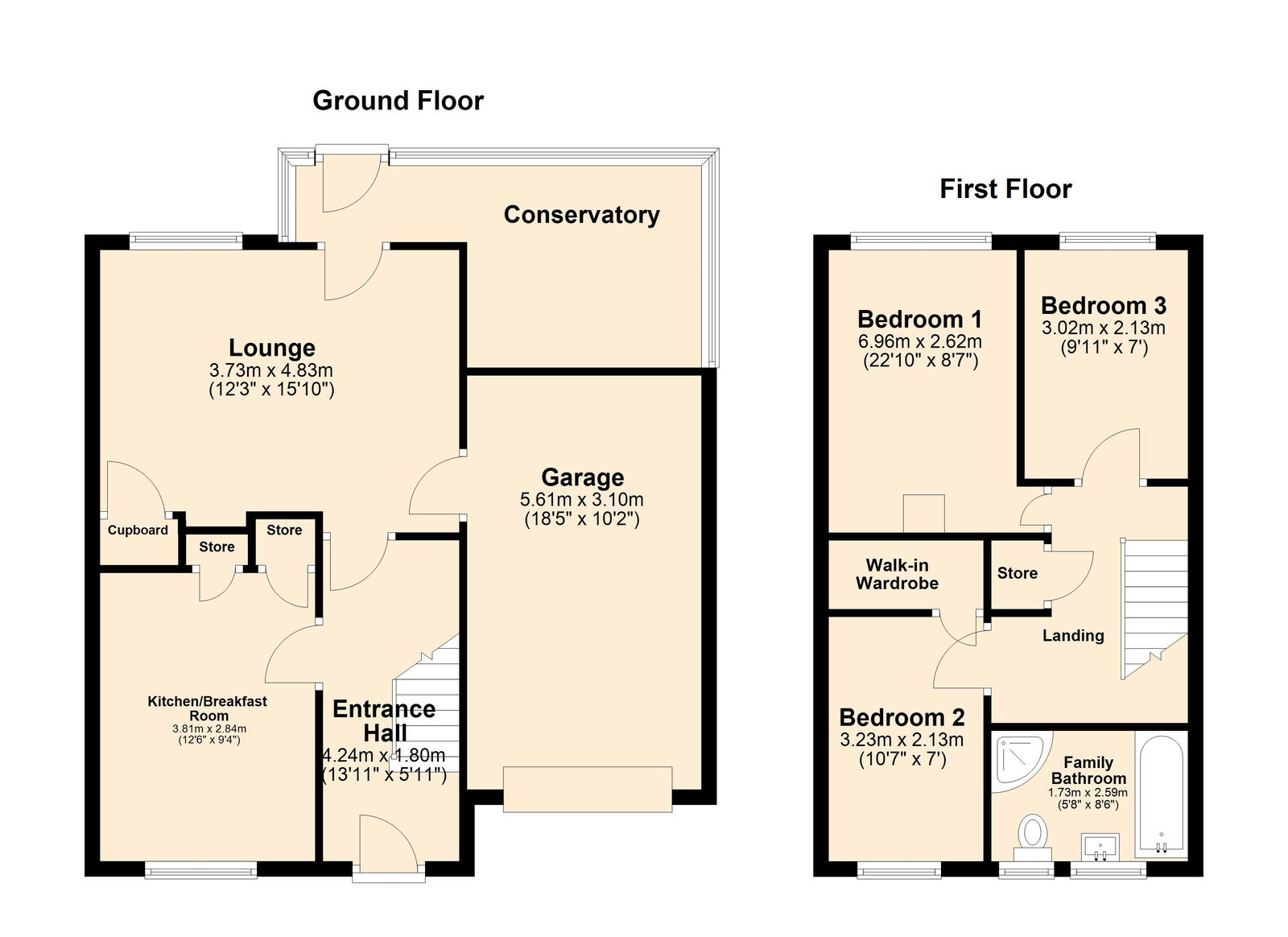 36, Pennine Way, Swadlincote floorplan