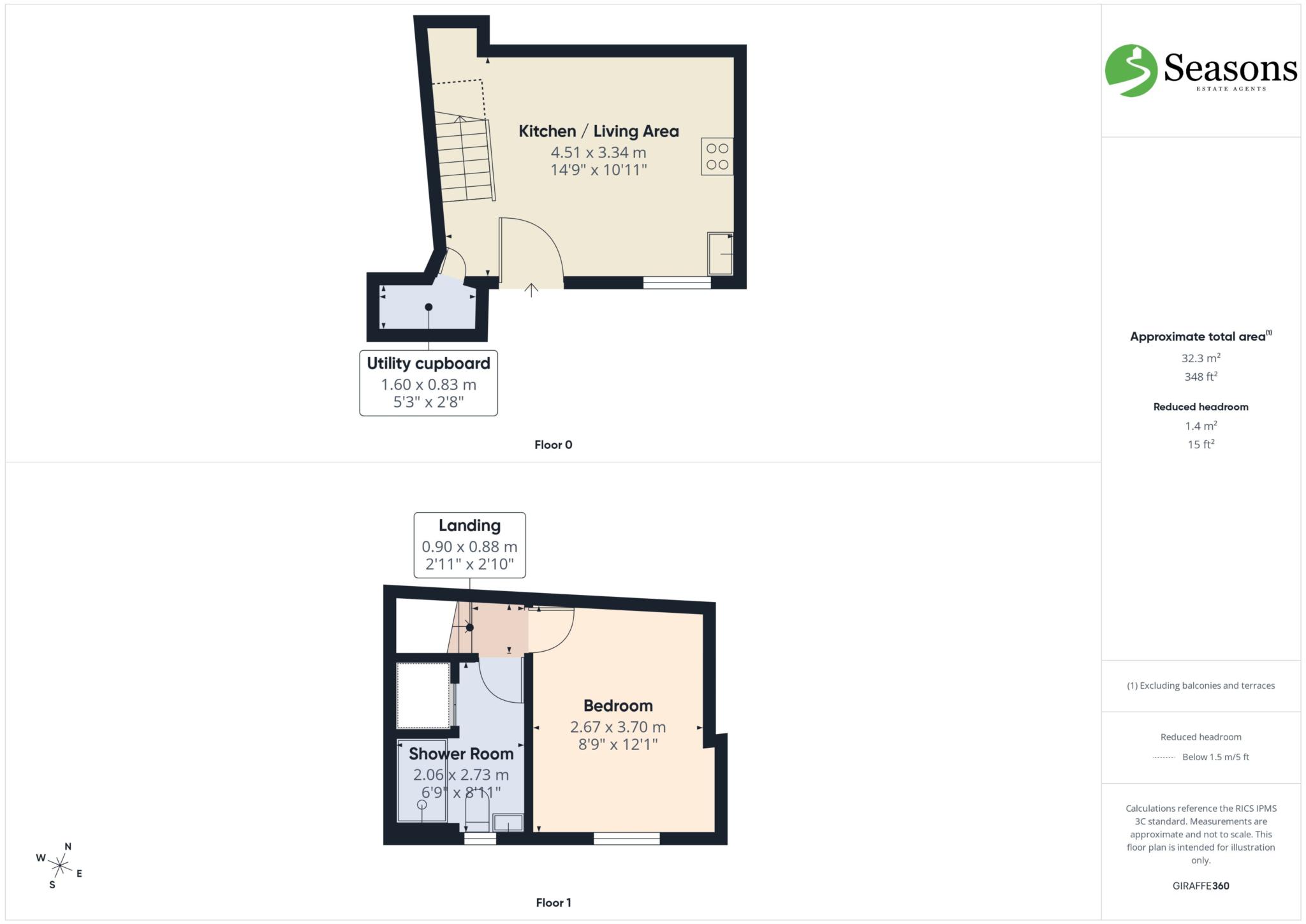 The Net Loft, Eastcliff, Looe floorplan
