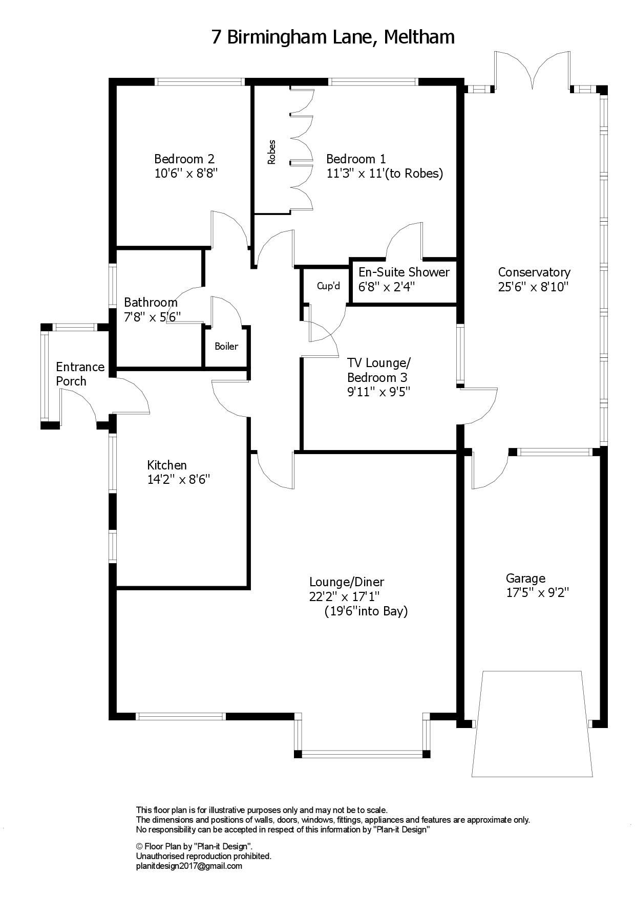7, Birmingham Lane, Holmfirth floorplan
