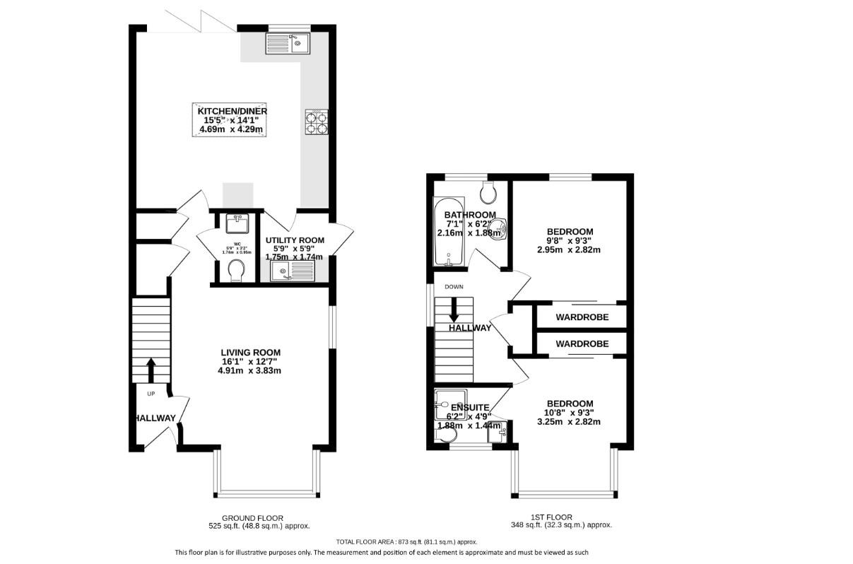 23A, Laburnum Grove, St. Albans floorplan