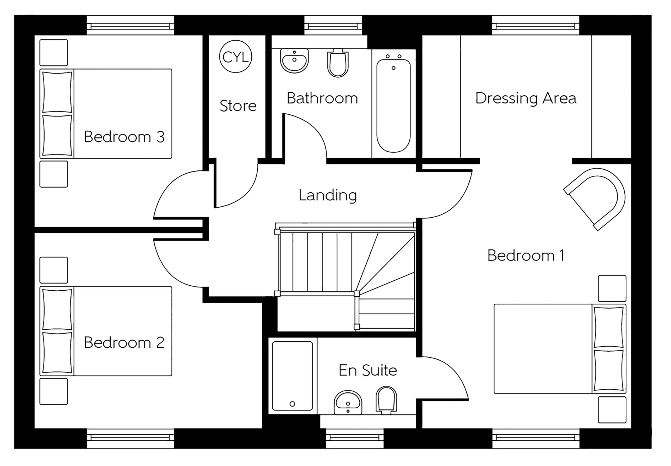 New home, 3 bed detached house for sale in New Yatt Road, North Leigh