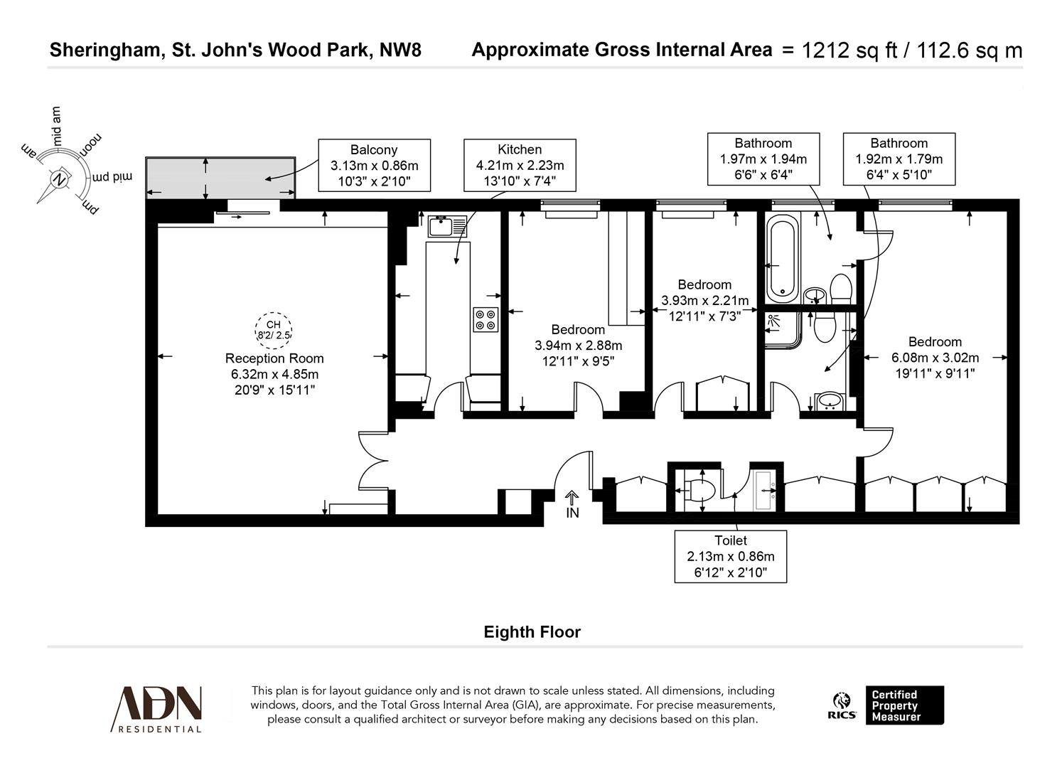 Flat 70, Sheringham, St. Johns Wood Park, London floorplan