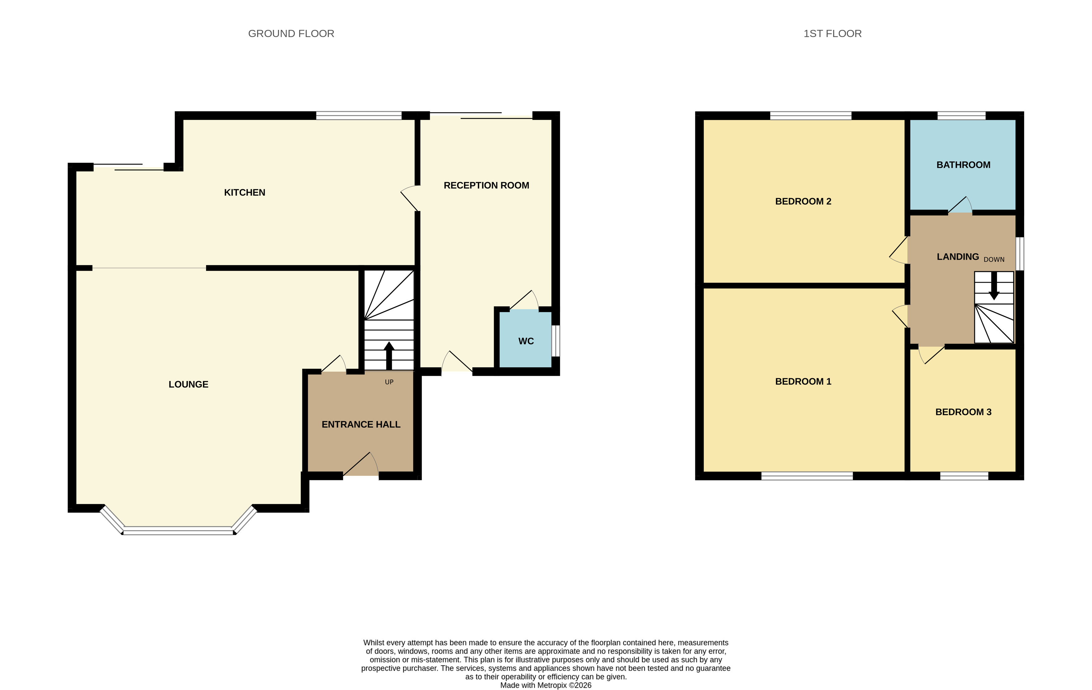 93, Berwyn Way, Warwickshire floorplan