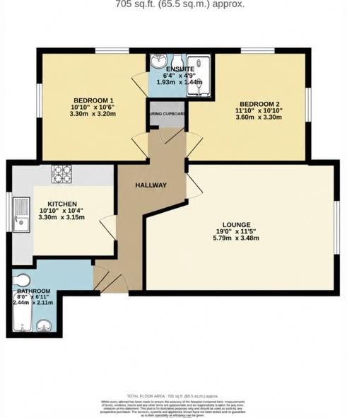 5 Bluewater House, 11, Swan Close, Swindon floorplan