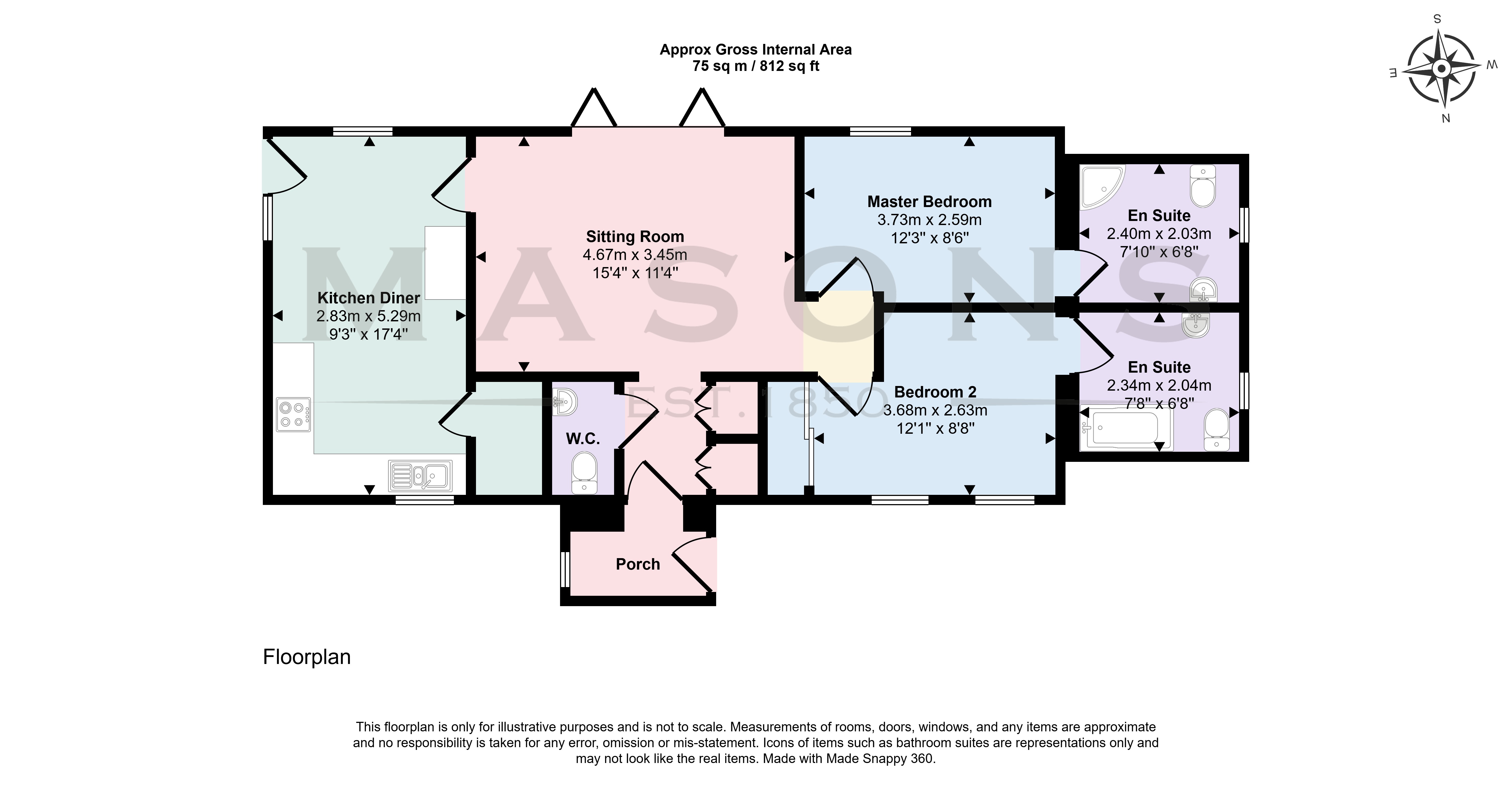 Rectory Cottage, Gunby Road, Spilsby floorplan