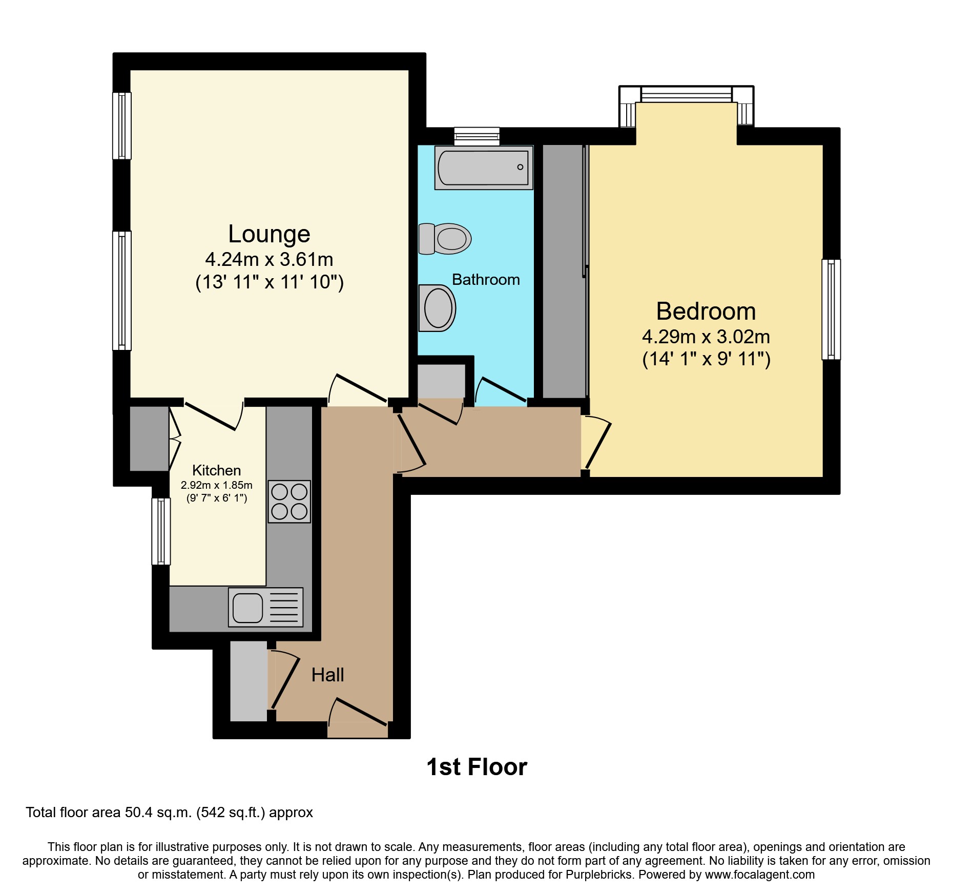 Flat 14/Whitegates, Stonegate Way, Heathfield floorplan