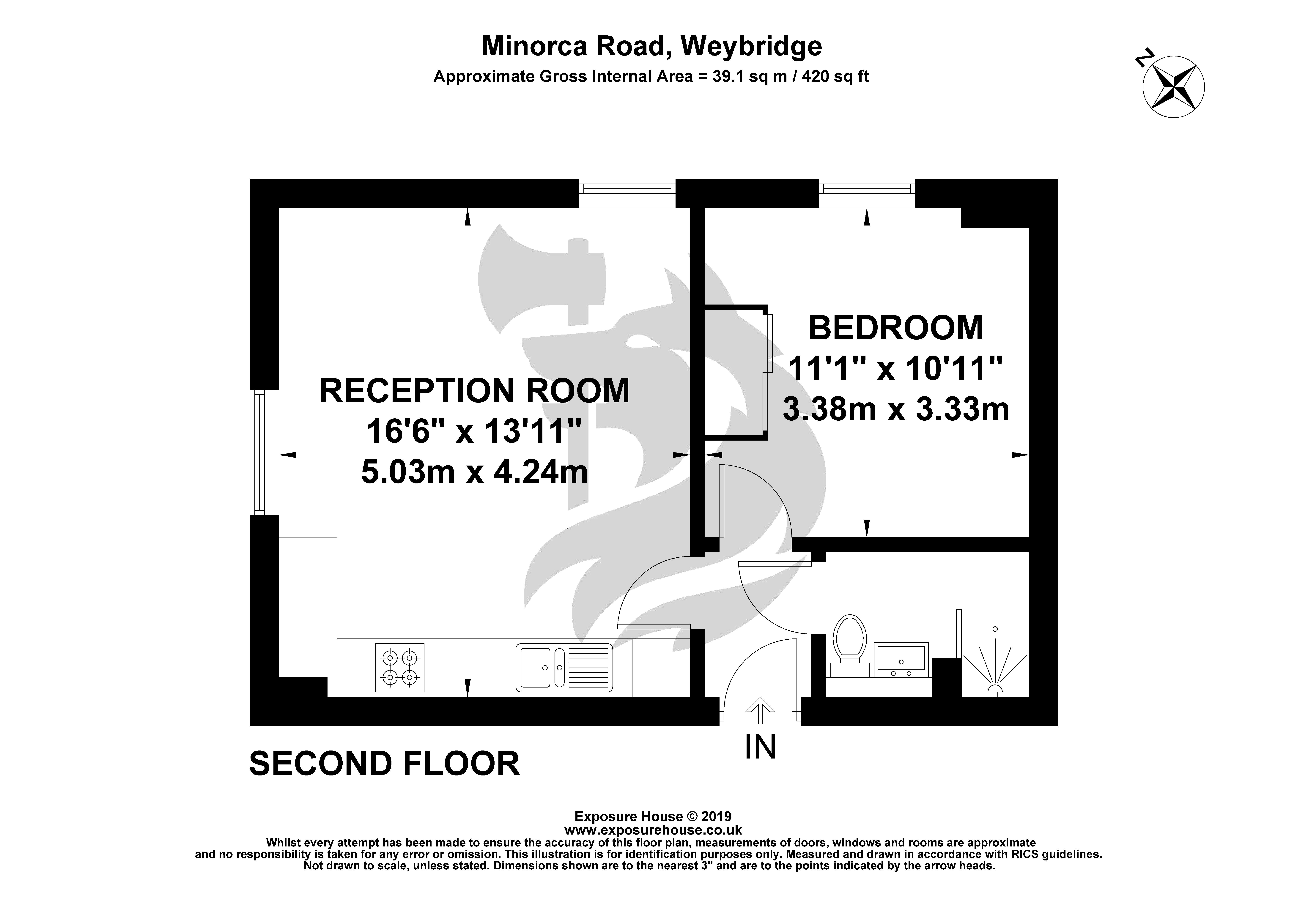 1 Bedrooms Flat for sale in Chantry Court, Minorca Road, Weybridge, Surrey KT13