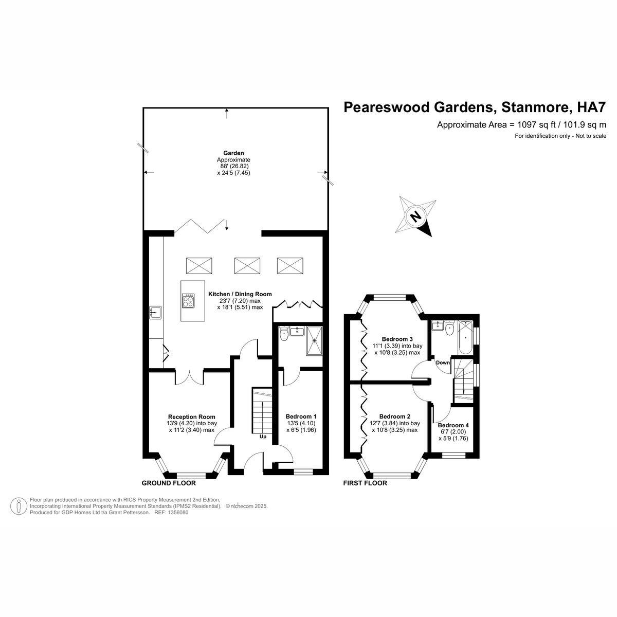 42, Peareswood Gardens, Stanmore floorplan