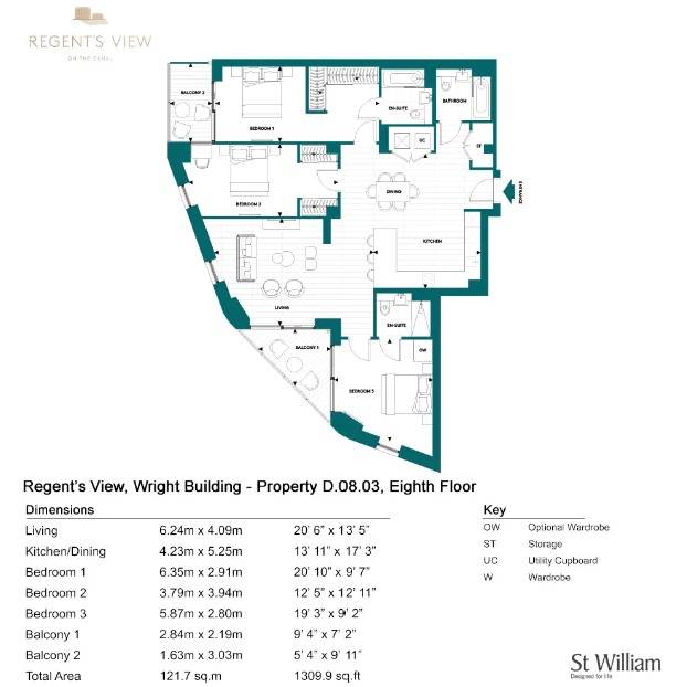 Regent's View, London, E2, London floorplan