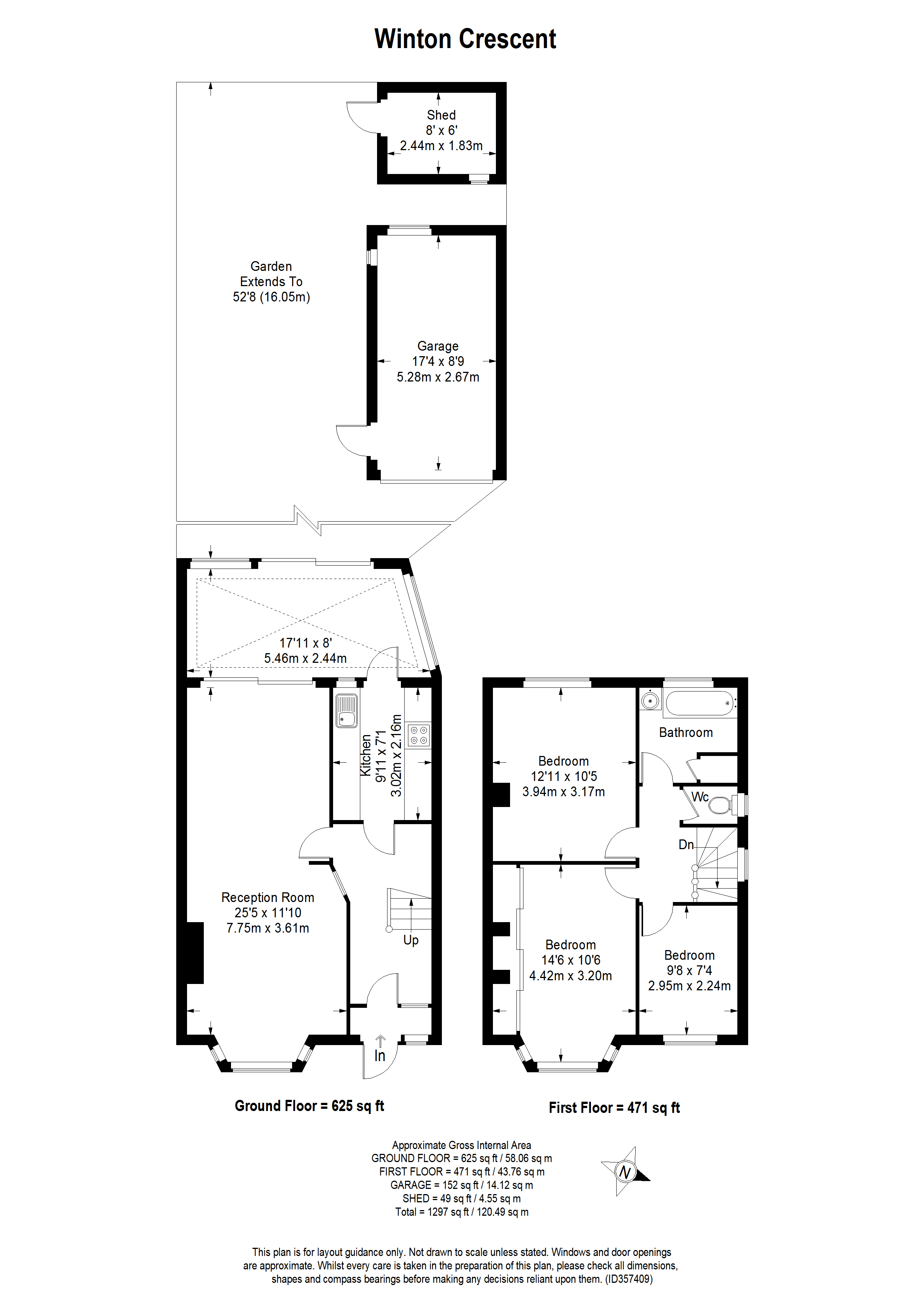 3 Bedrooms Semi-detached house for sale in Winton Crescent, Croxley Green, Rickmansworth WD3