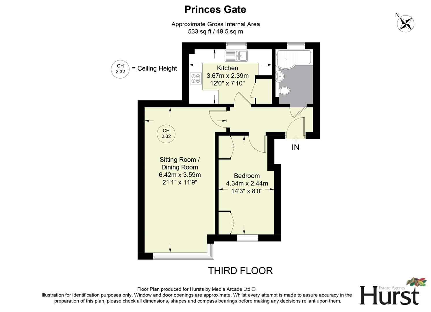 80, Peatey Court, High Wycombe floorplan