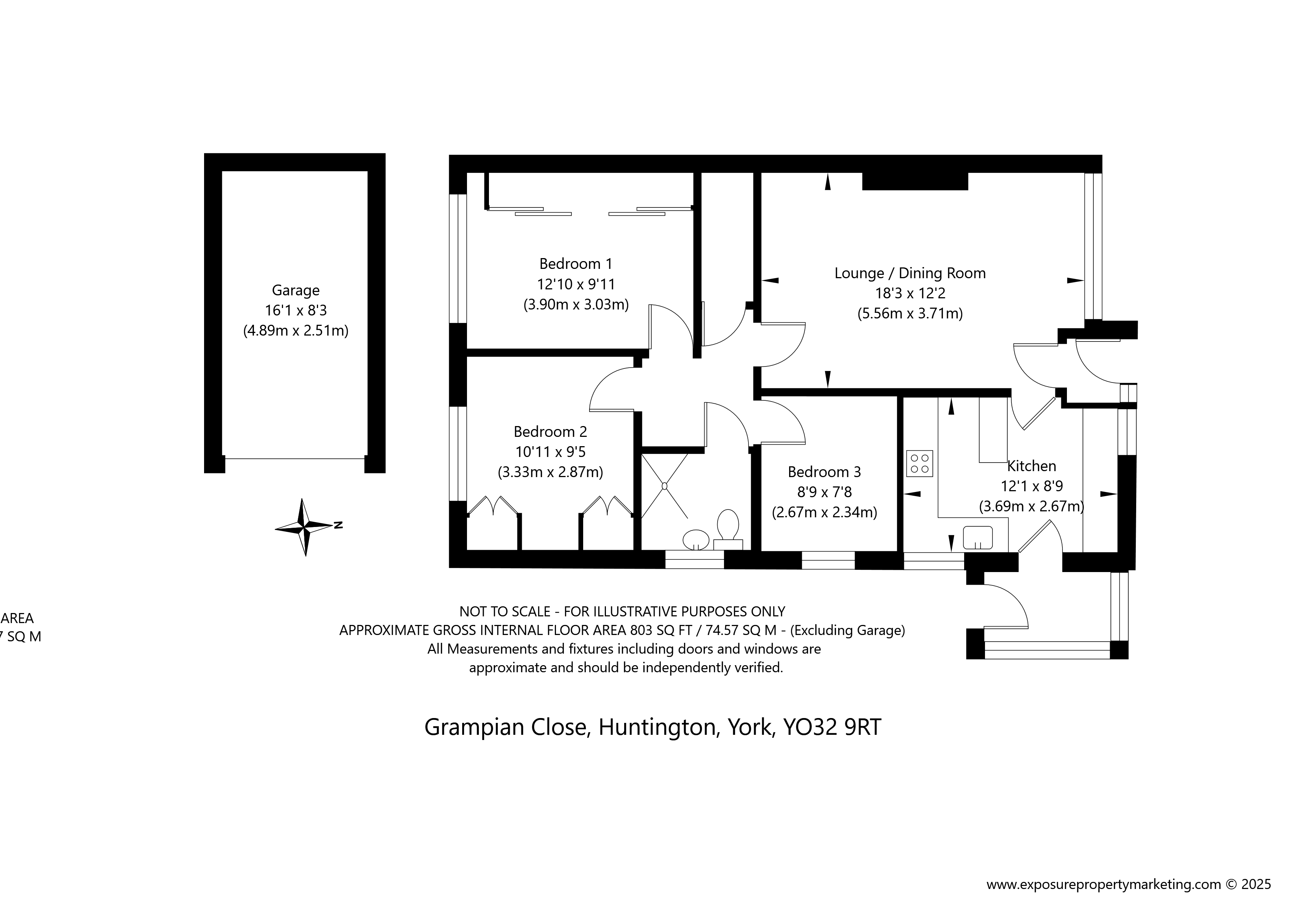 1, Grampian Close, York floorplan