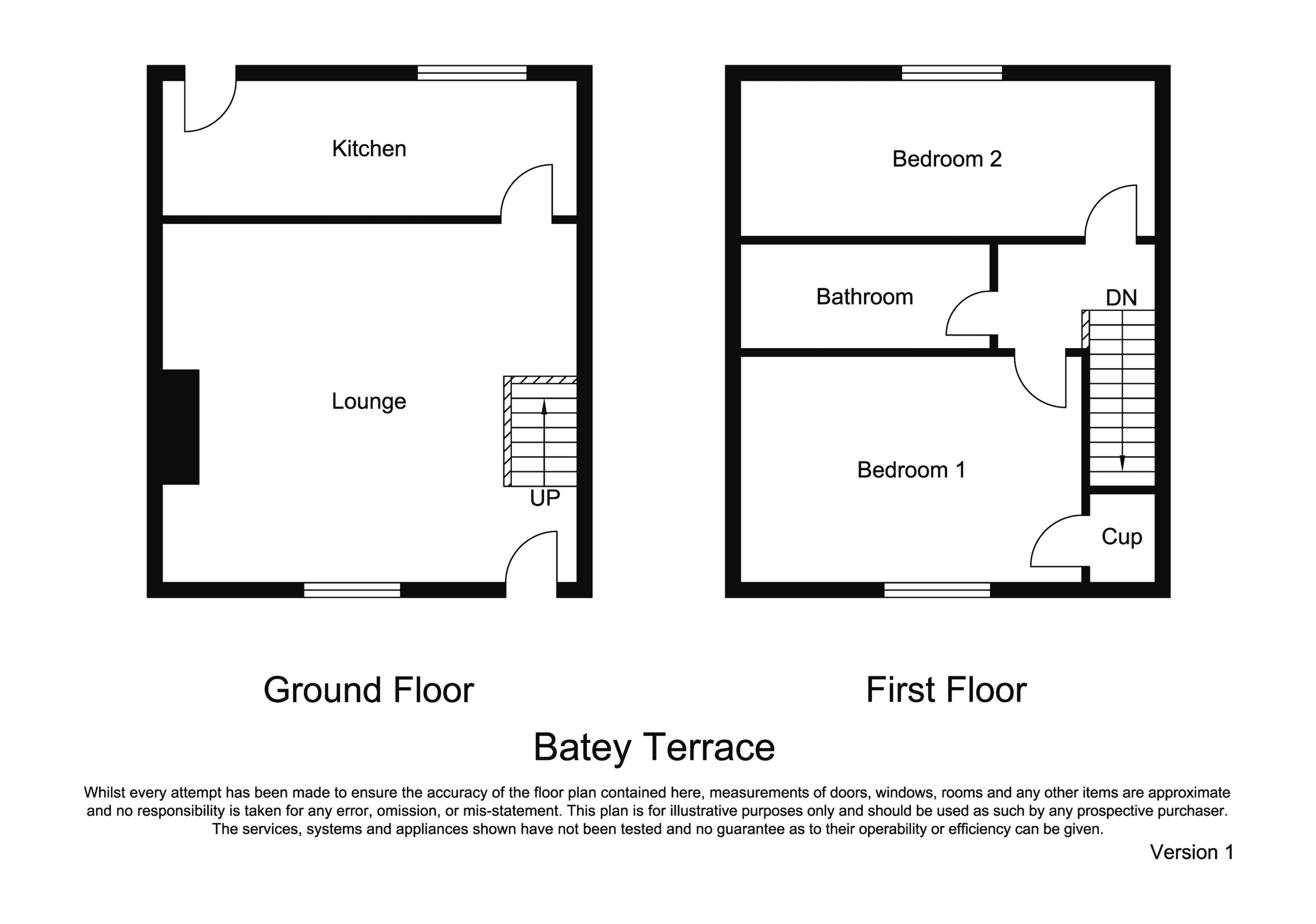 Meadow Cottage, 2, Batey Terrace, Hexham floorplan