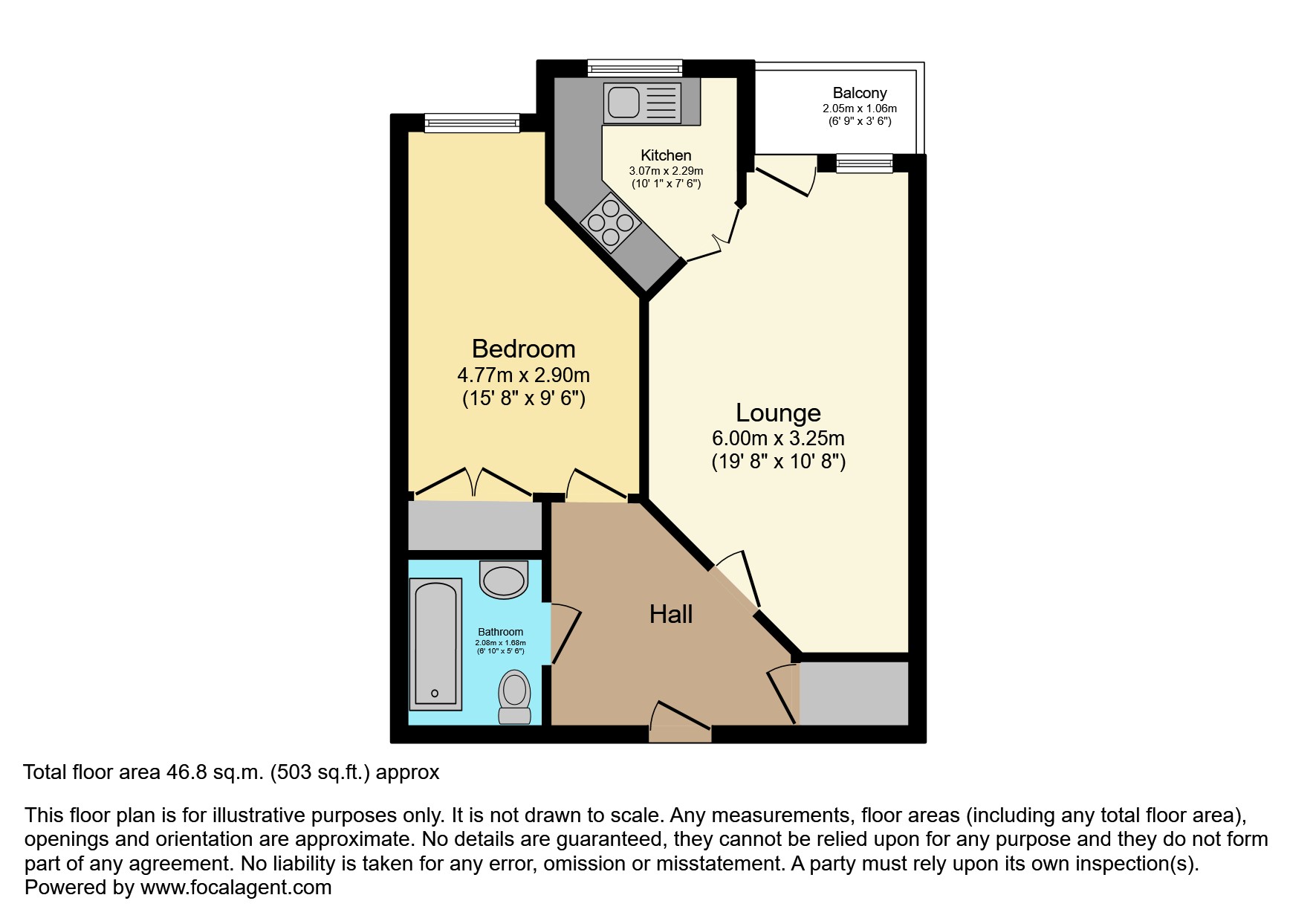 15, St Aidan's Court, Eastbourne floorplan