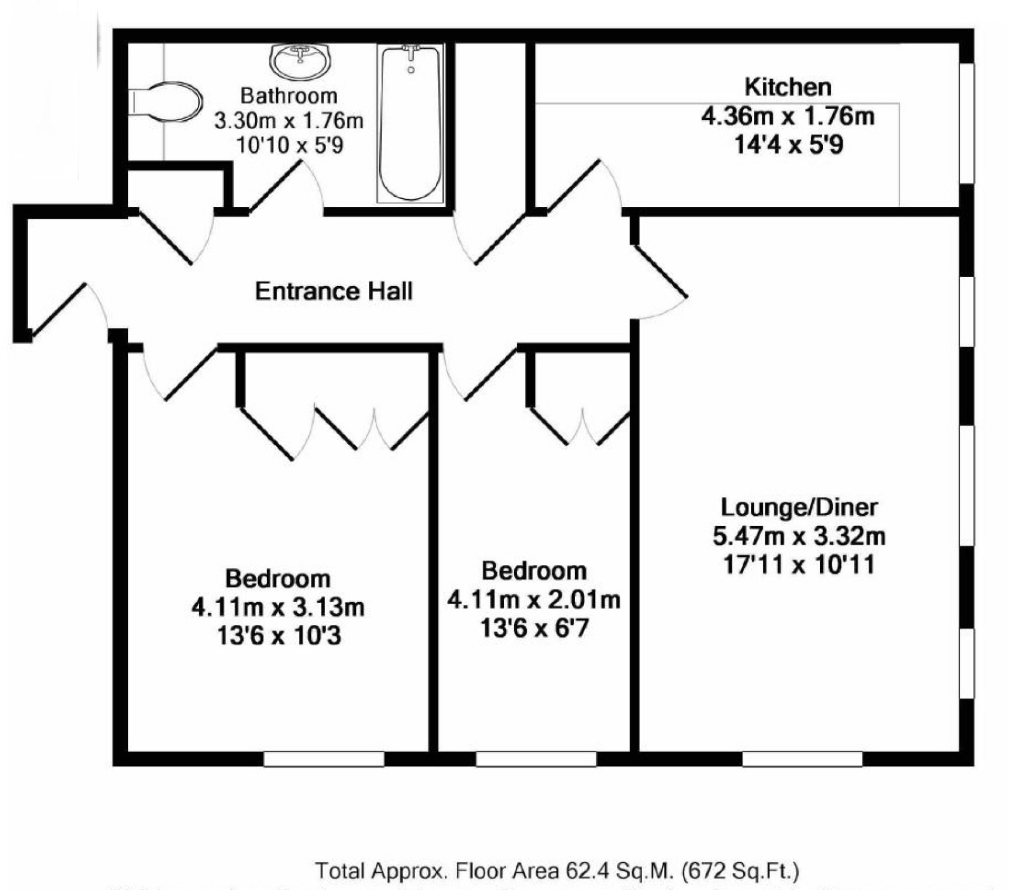 2 Bedrooms Flat for sale in St Johns Court, Hertford SG14