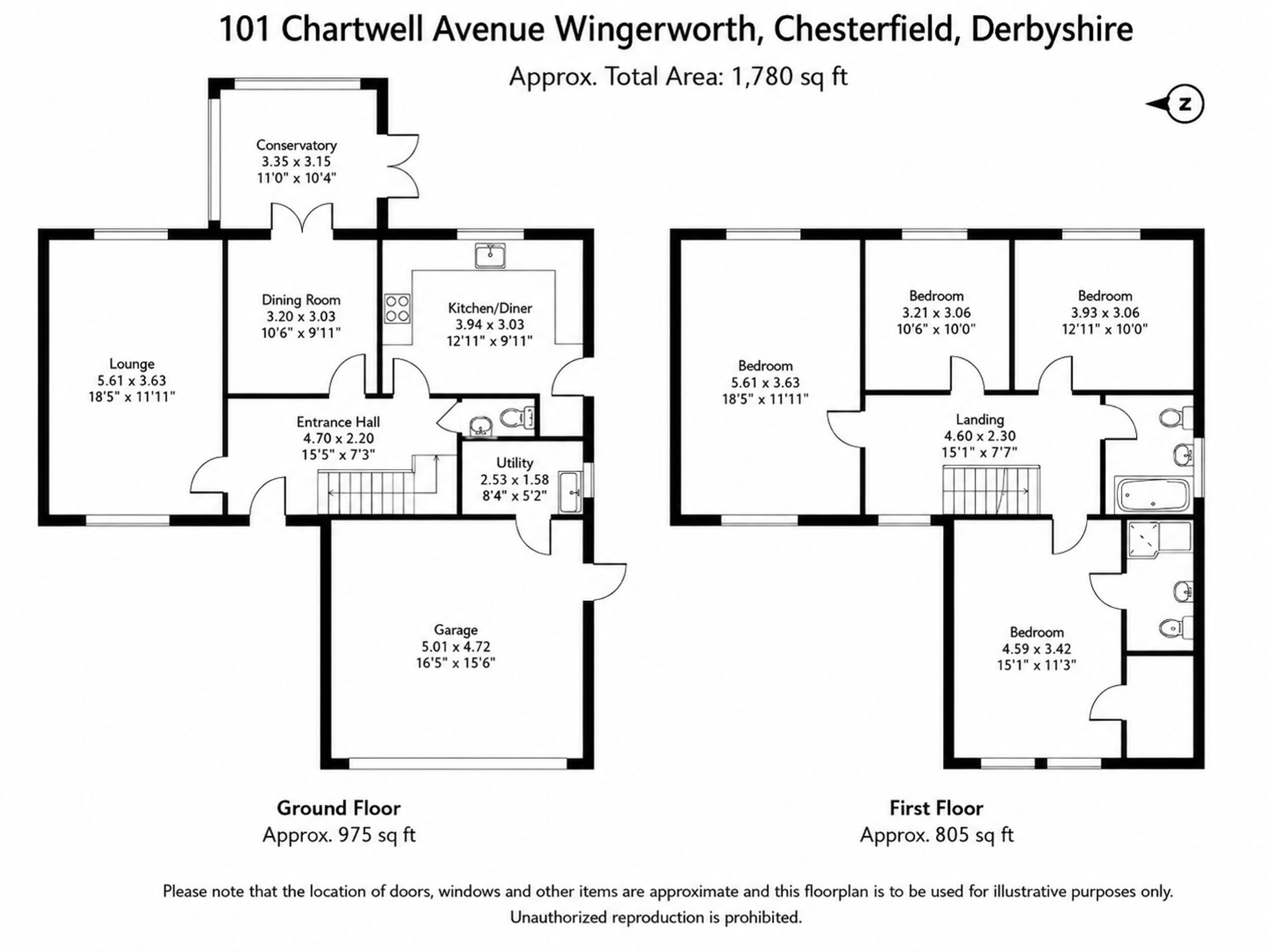 101 Chartwell Avenue, Chesterfield floorplan